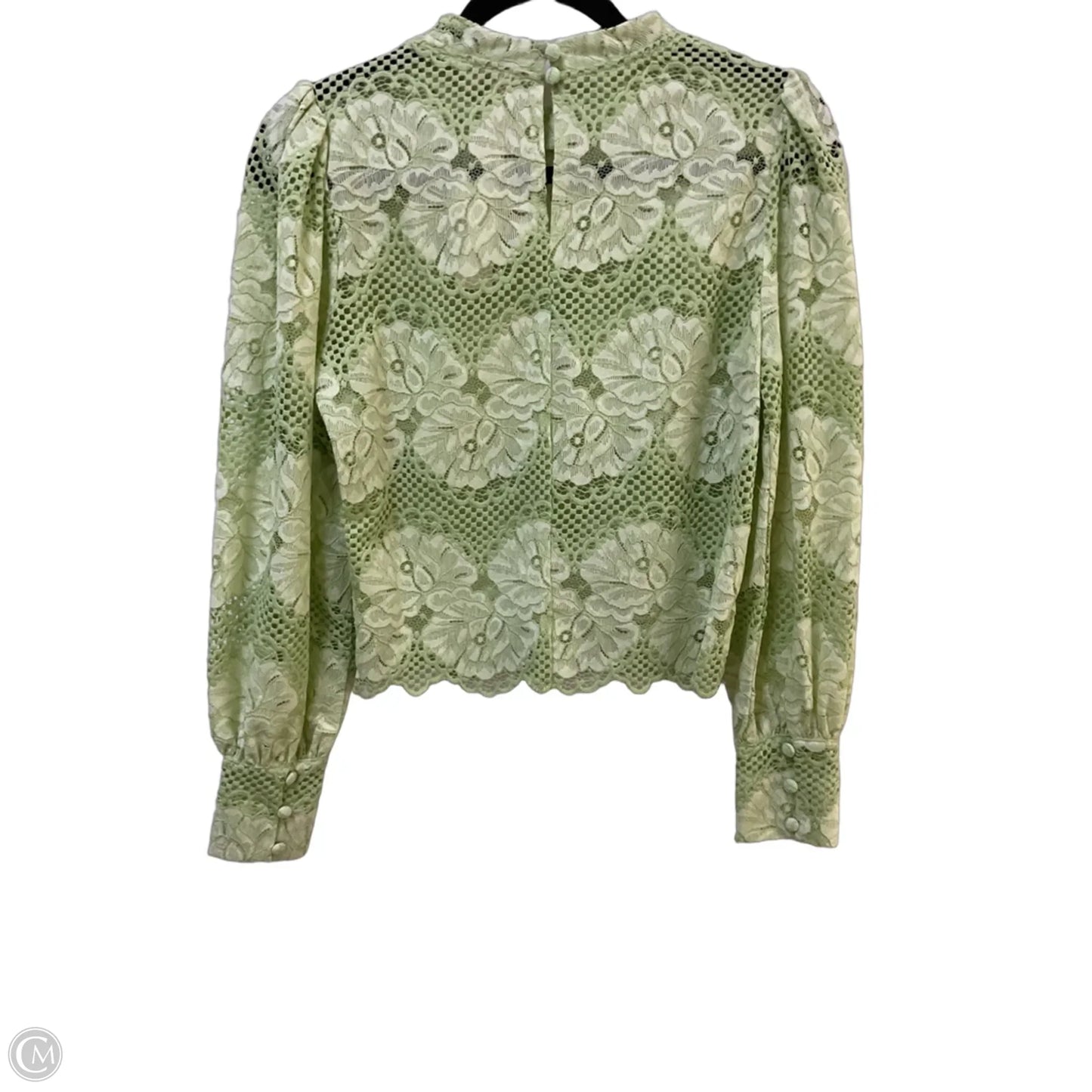 Blouse Long Sleeve By Dolan Left Coast In Green, Size: Xs