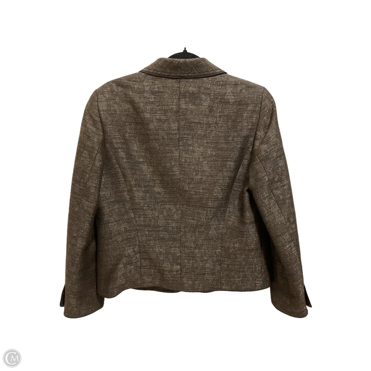 Blazer Designer By Escada In Brown, Size: L