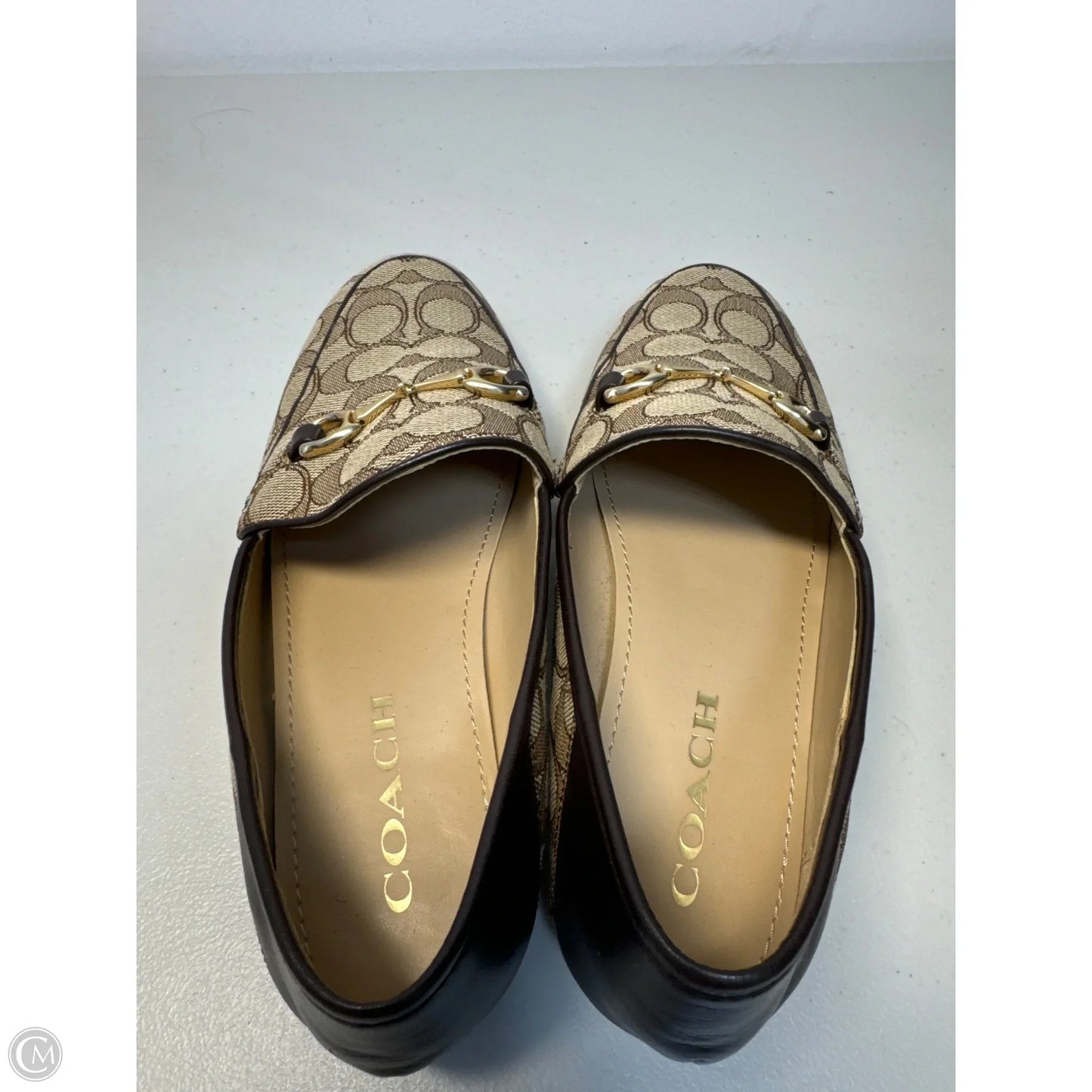 Shoes Designer By Coach In Brown & Tan, Size: 7