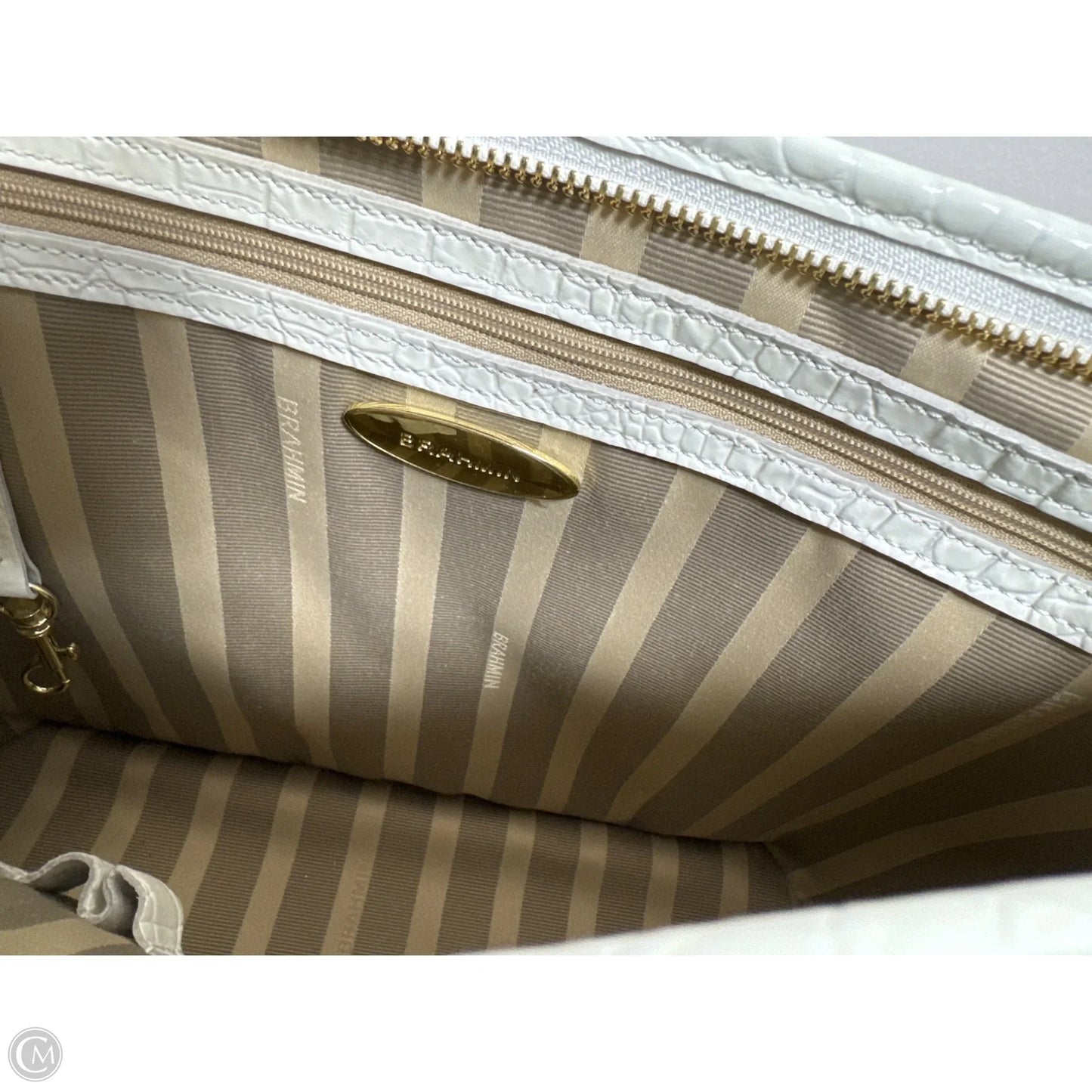 Handbag Designer By Brahmin, Size: Large