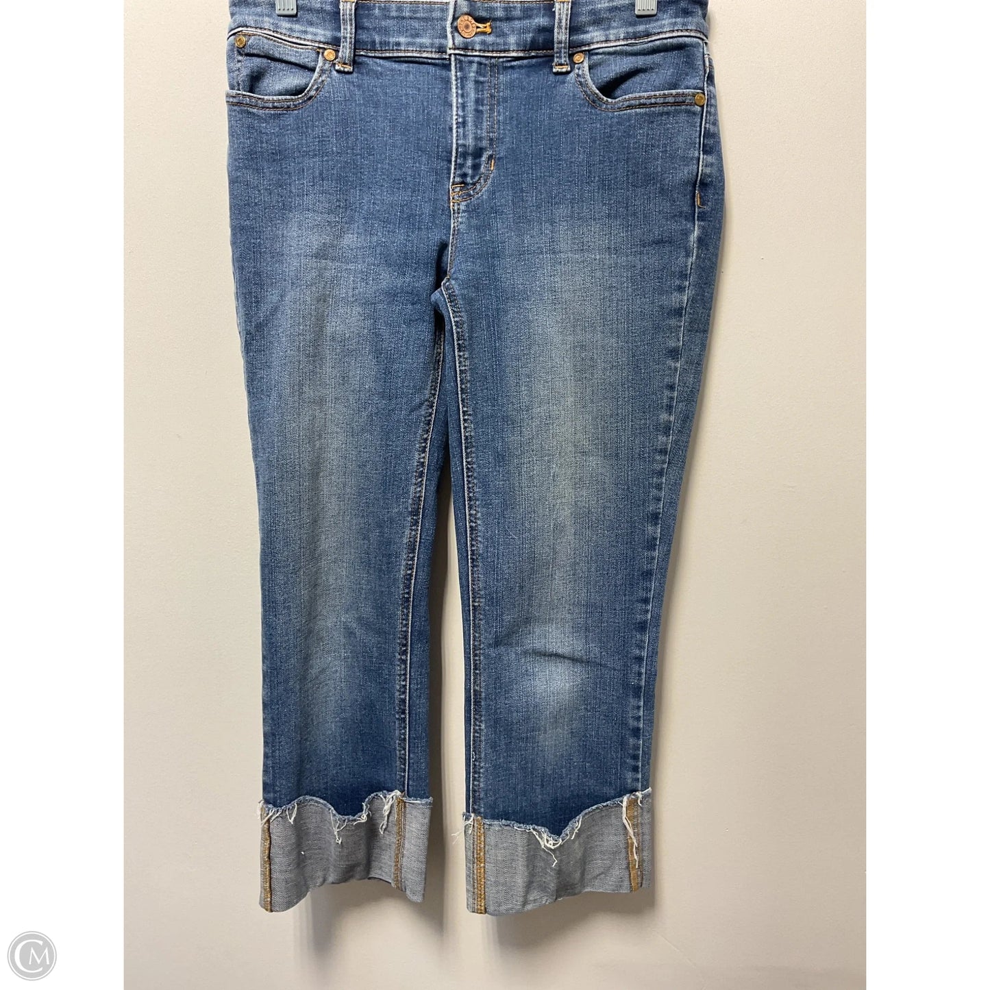 Jeans Cropped By Talbots In Blue Denim, Size: 4p