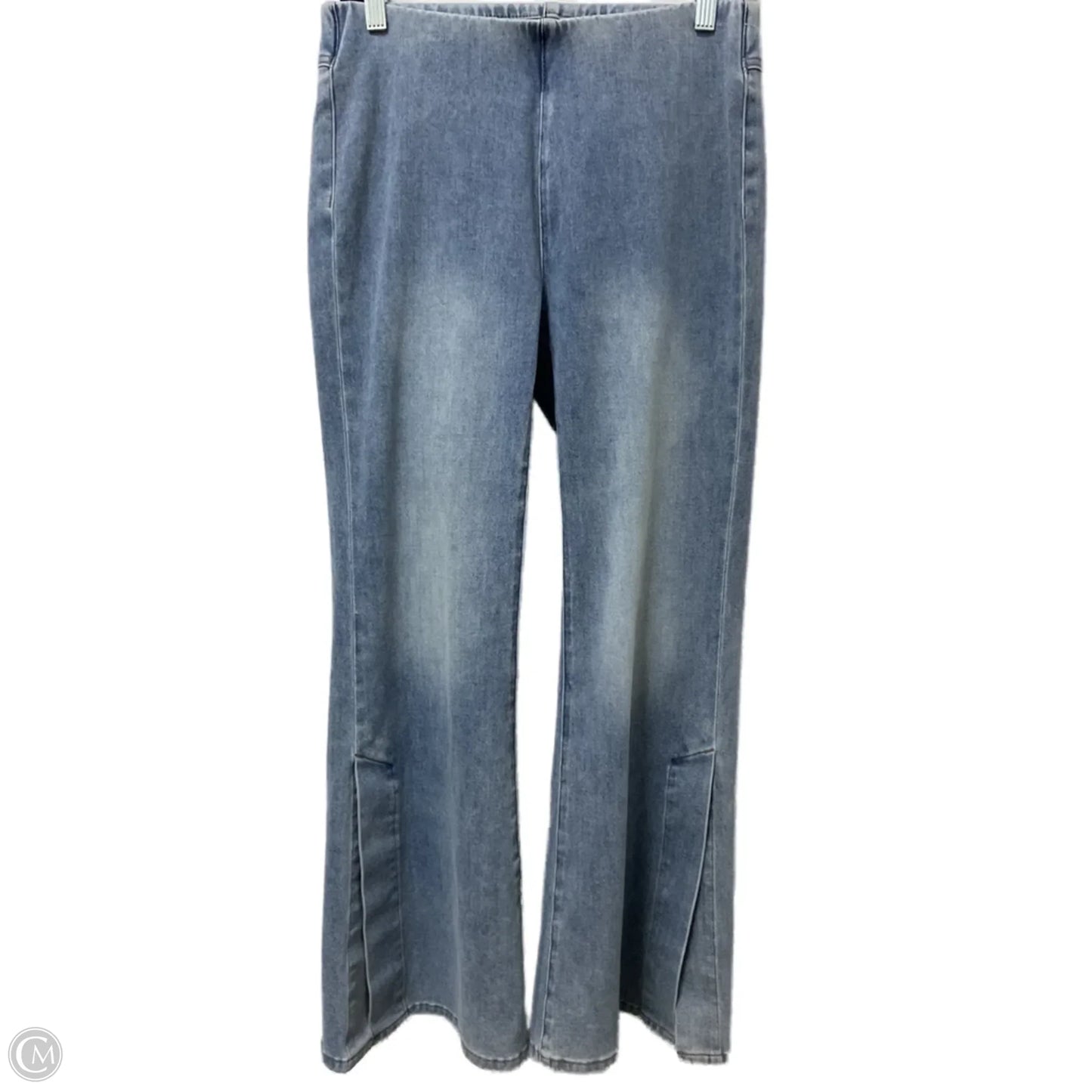 Jeans Flared By Soft Surroundings In Blue Denim, Size: S