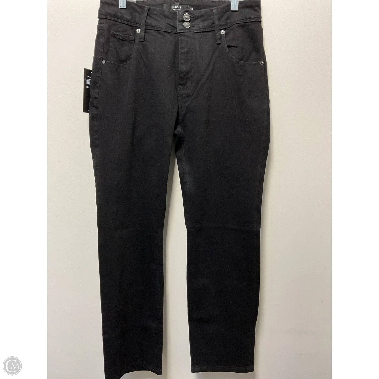 Jeans Boot Cut By Hudson In Black Denim, Size: 10