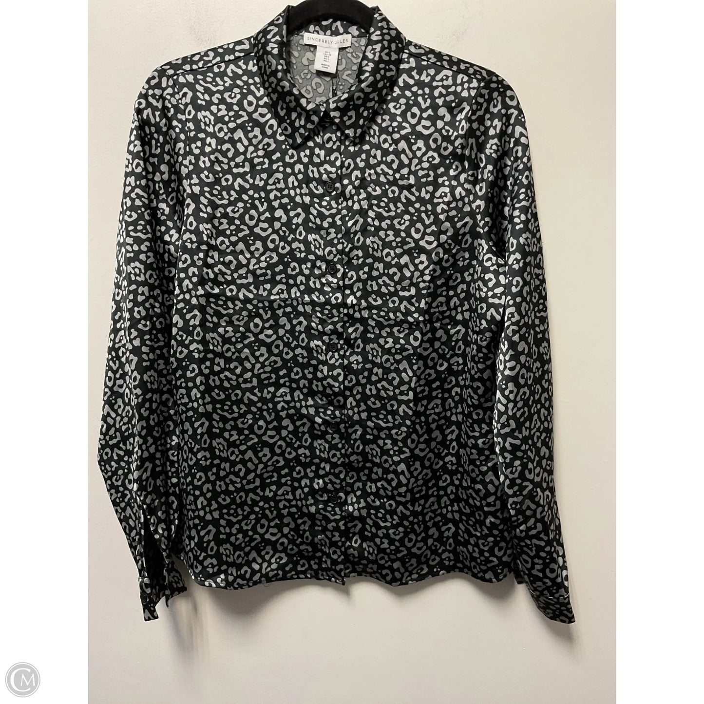 Top Long Sleeve By Clothes Mentor In Animal Print, Size: L