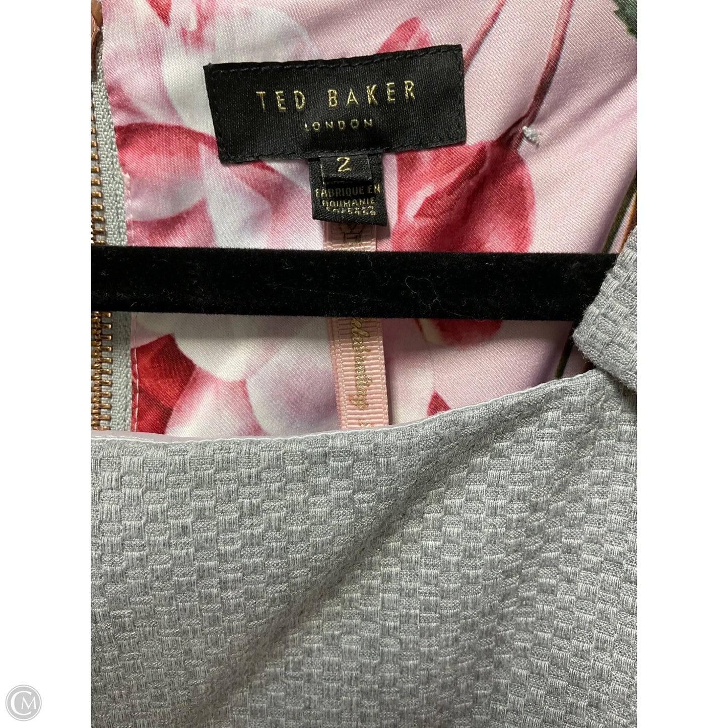 Dress Party Midi By Ted Baker In Grey, Size: M