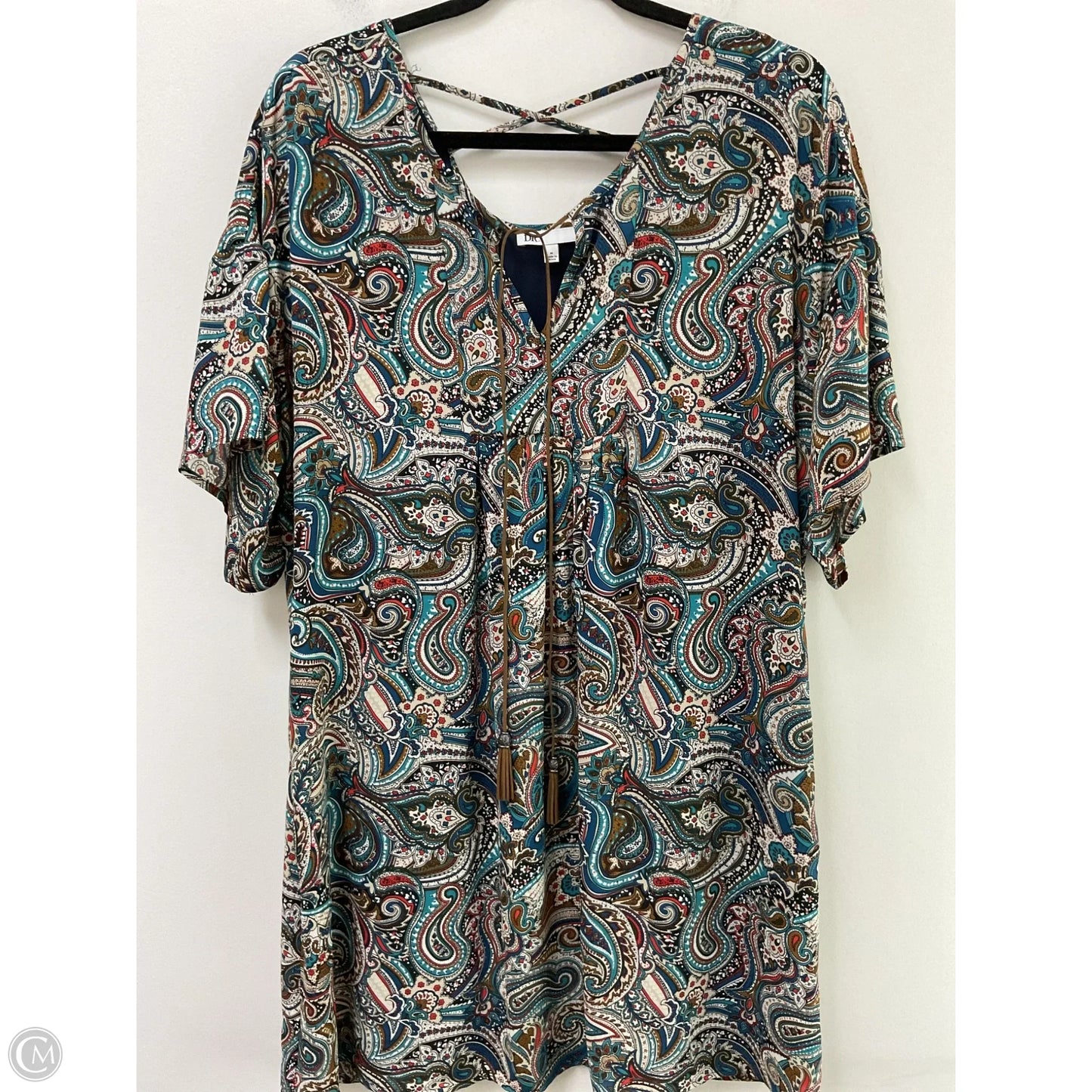 Dress Casual Midi By Dr2 In Paisley Print, Size: M