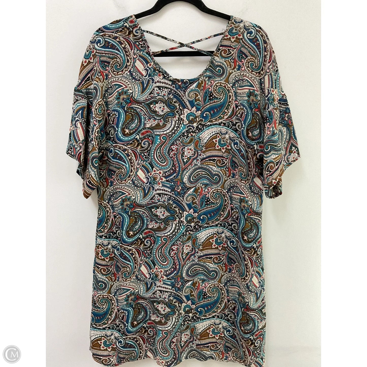Dress Casual Midi By Dr2 In Paisley Print, Size: M