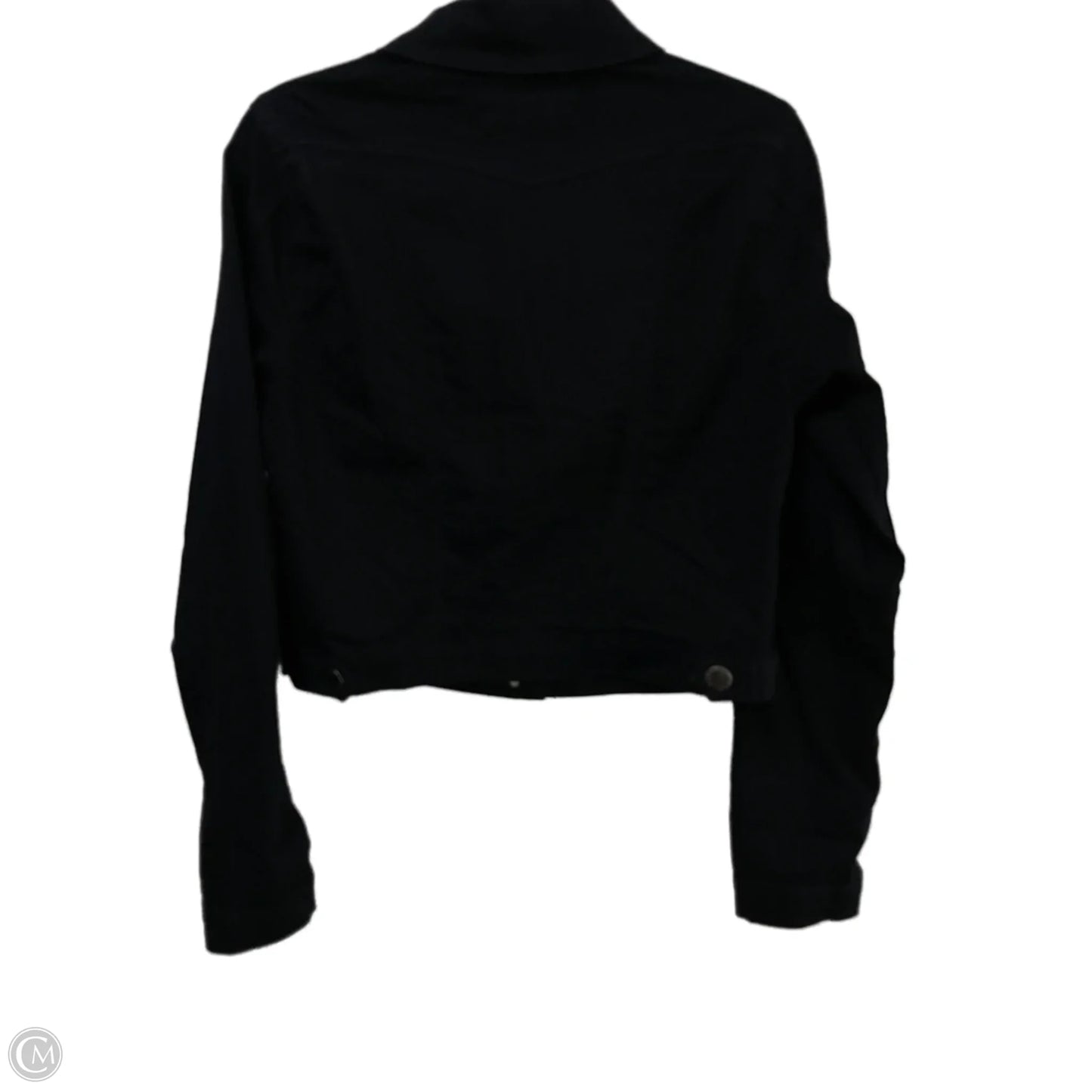 Jacket Denim By Clothes Mentor In Black, Size: M