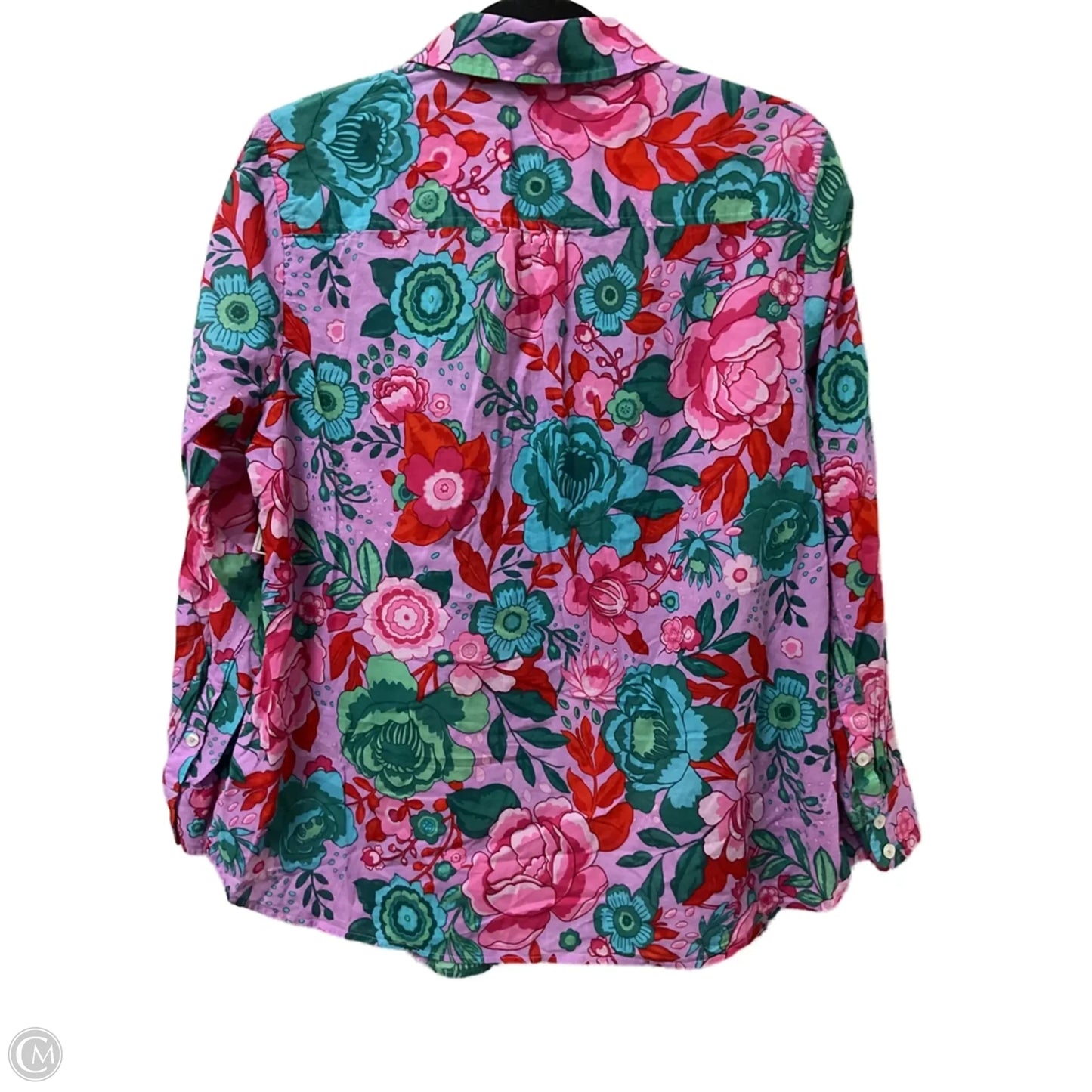 Top Long Sleeve By Talbots In Purple, Size: Xl