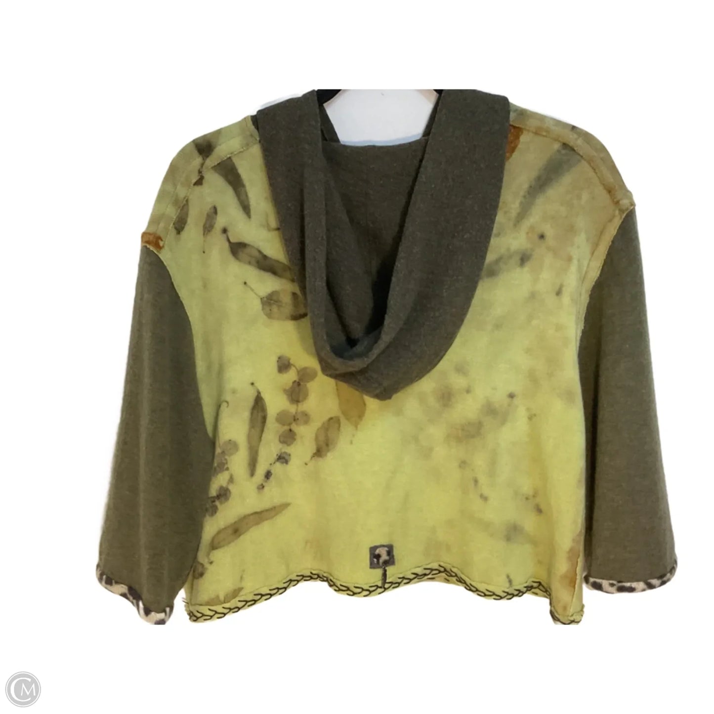 Sweater Short Sleeve By Cmb In Brown & Green, Size: S