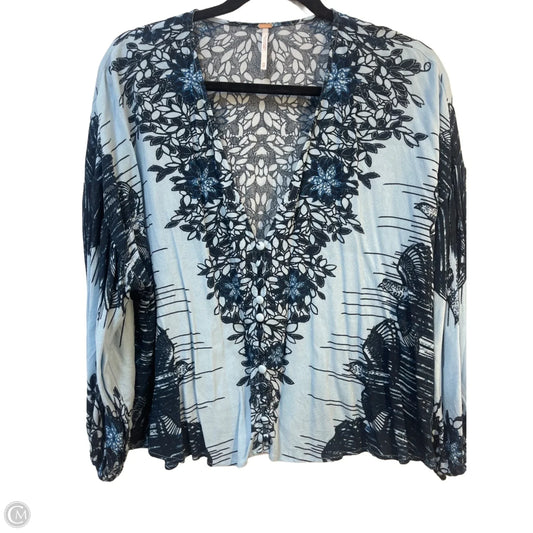 Top Long Sleeve By Free People In Blue, Size: Xs