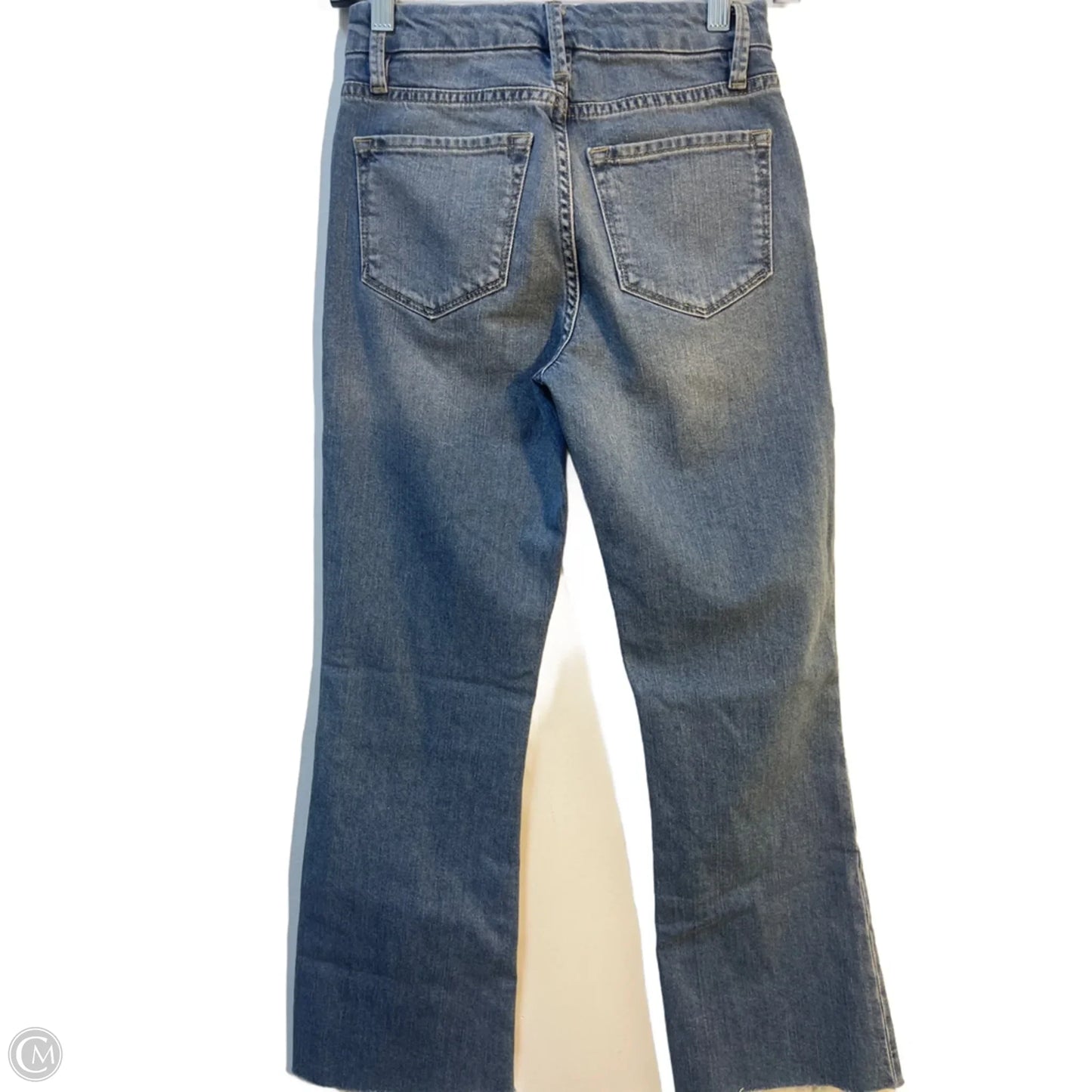 Jeans Cropped By Frame In Blue Denim, Size: 4