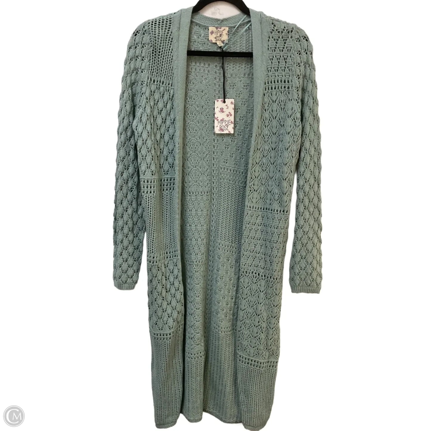 Sweater Cardigan By Hippie Rose In Green, Size: S