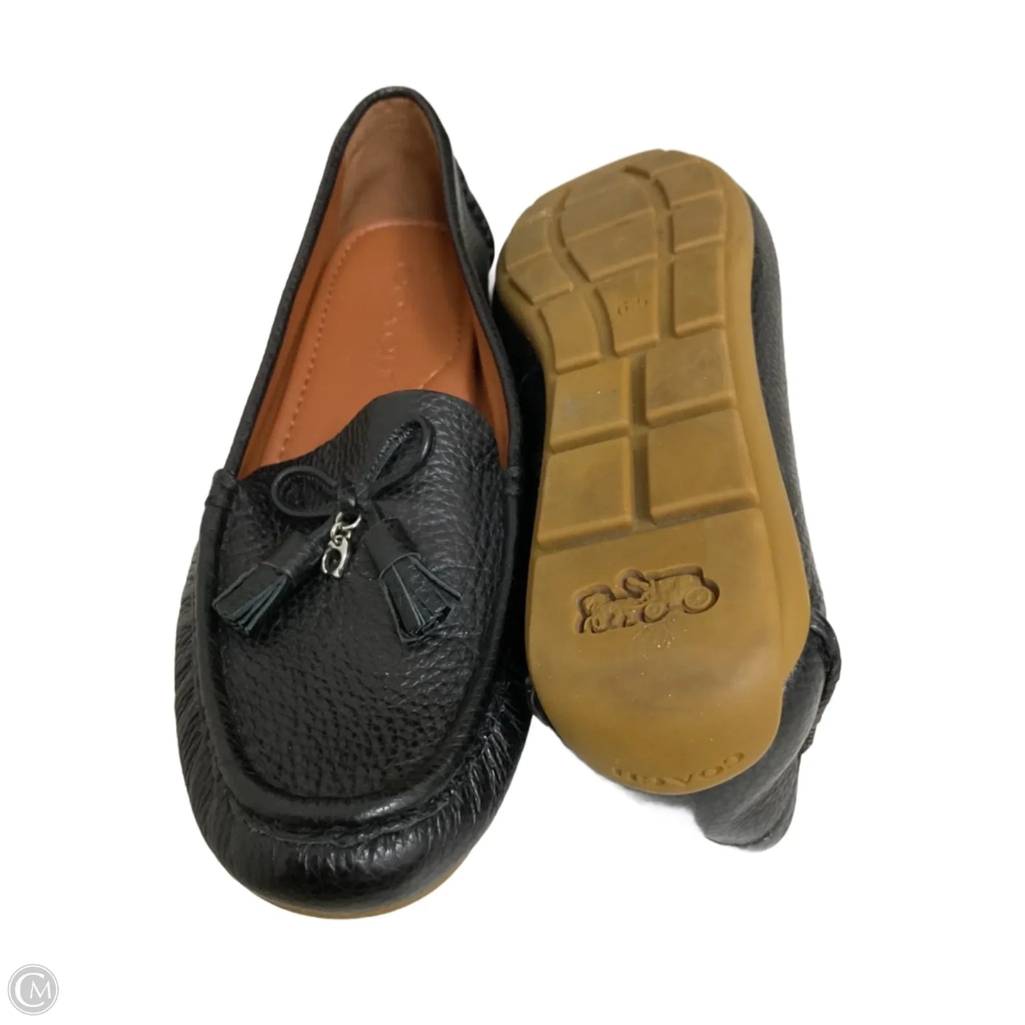 Shoes Flats By Coach In Black, Size: 6.5