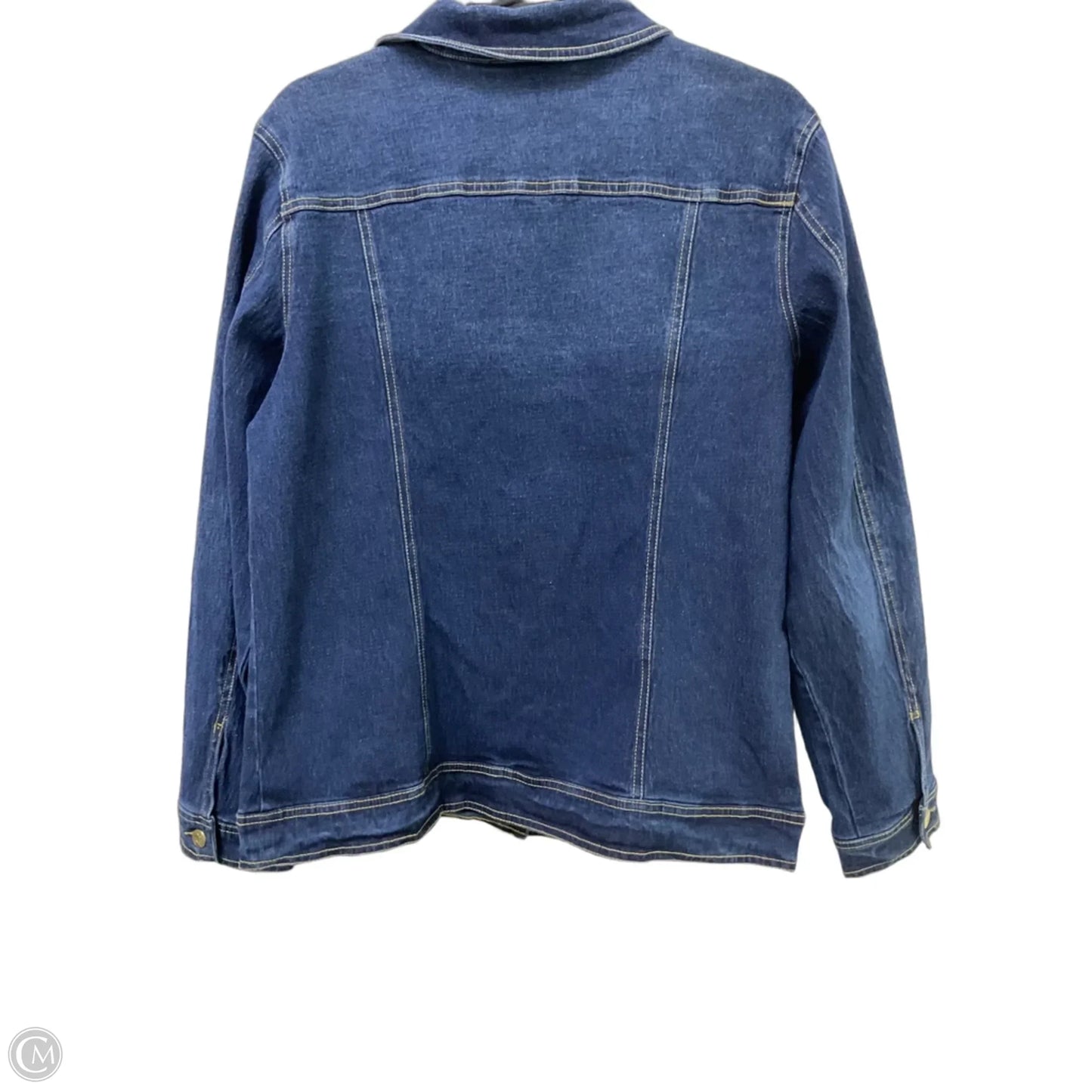 Jacket Denim By Dg2 In Blue Denim, Size: L