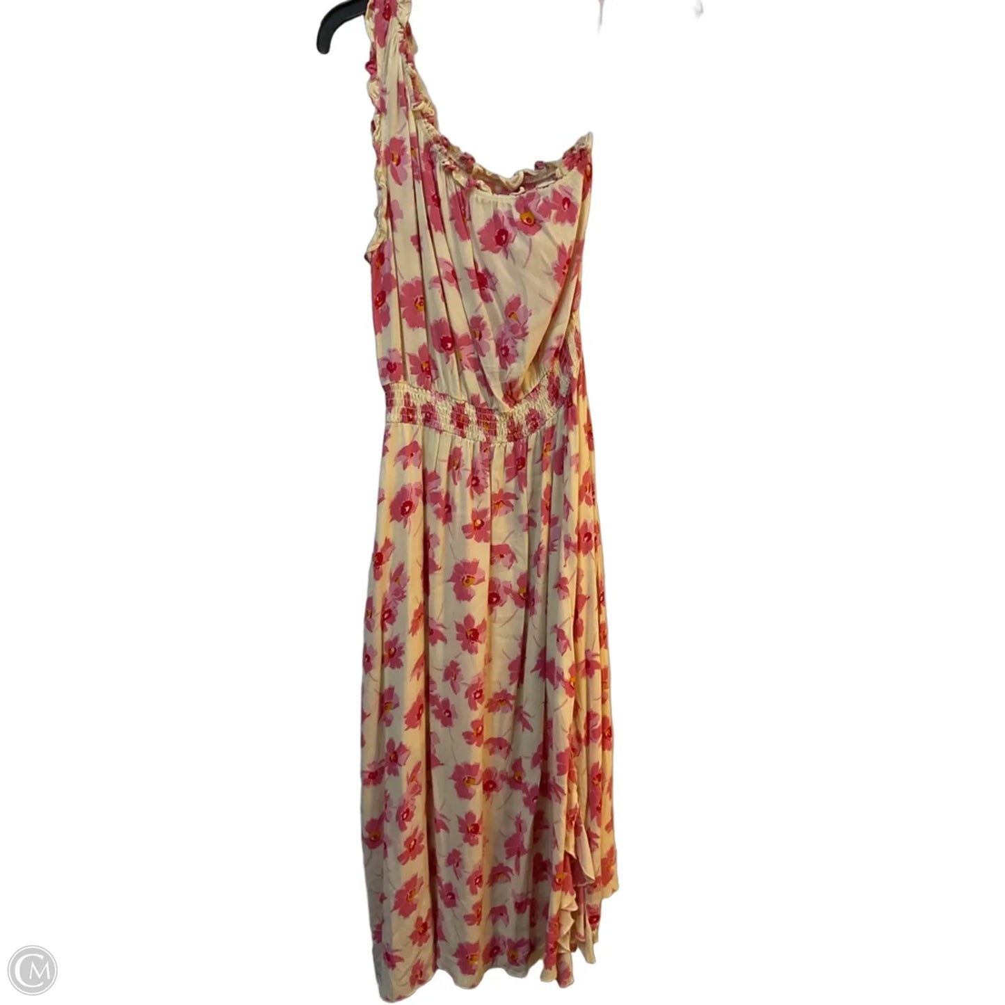 Dress Casual Maxi By Melloday In Cream & Pink, Size: M