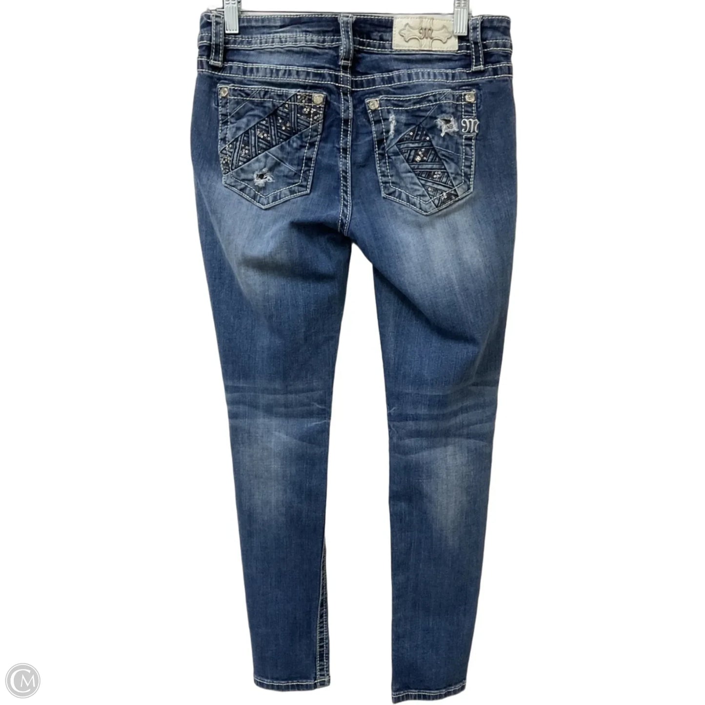 Jeans Skinny By Miss Me In Blue Denim, Size: 8