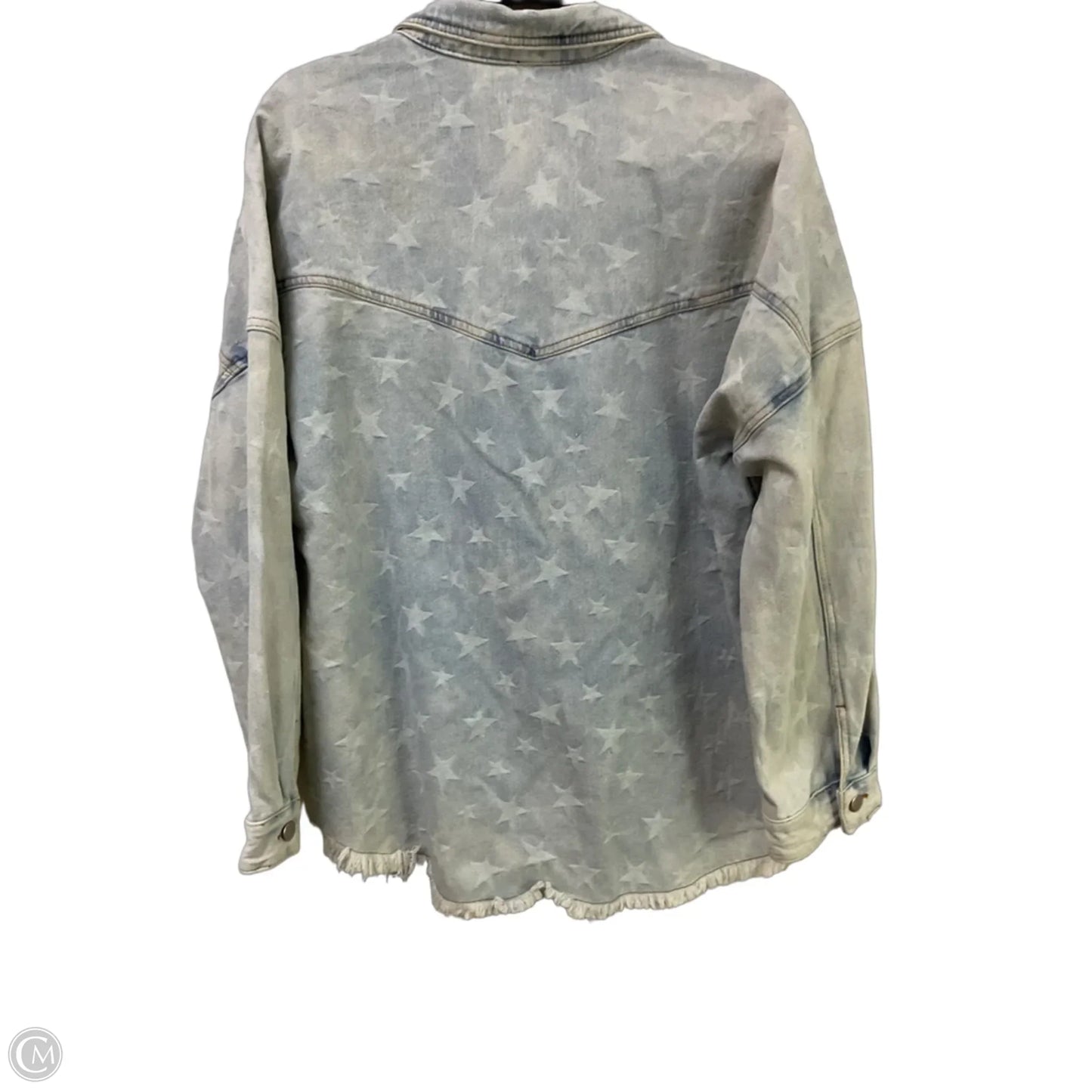 Jacket Denim By Heyson In Blue Denim, Size: L