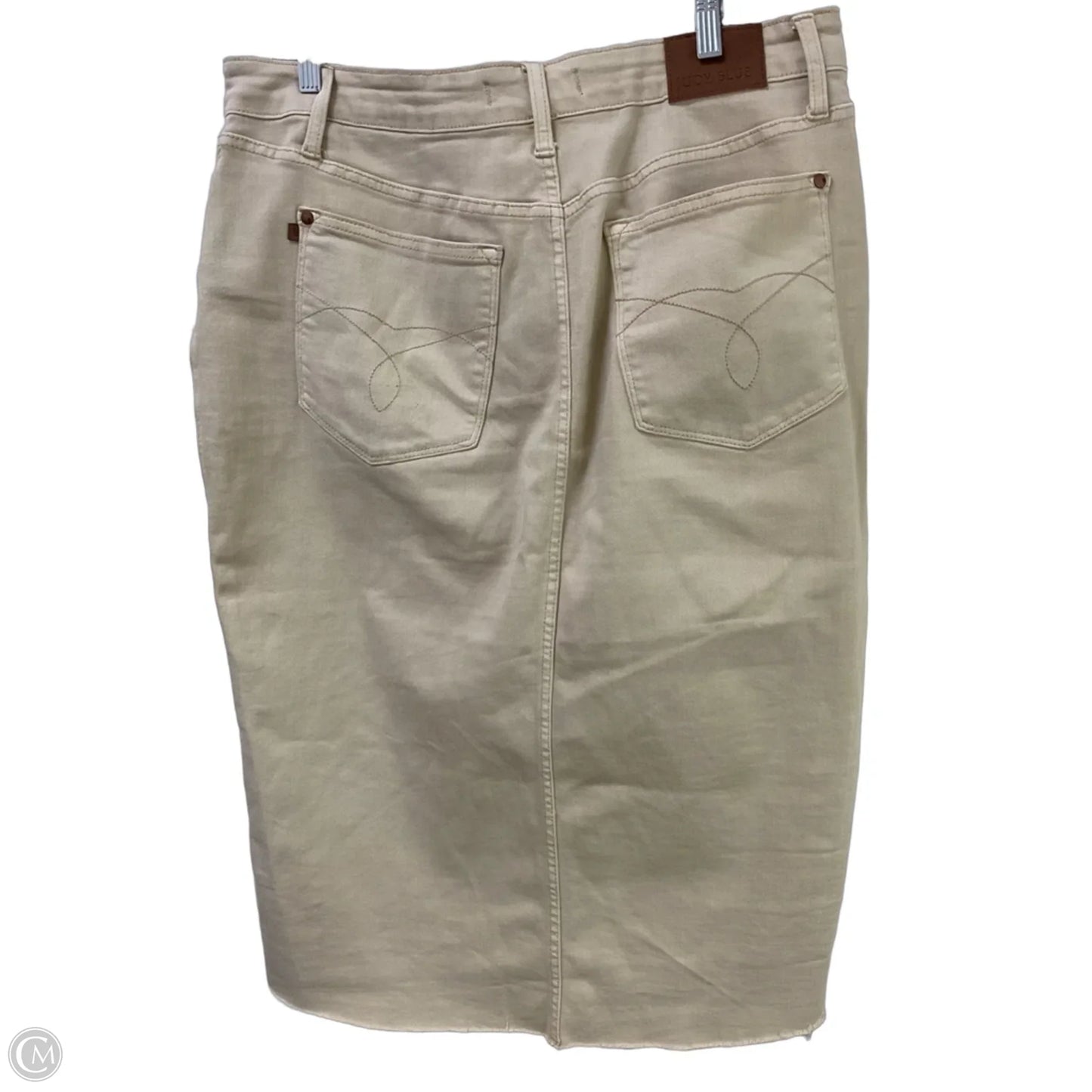 Skirt Midi By Judy Blue In Cream Denim, Size: 2x