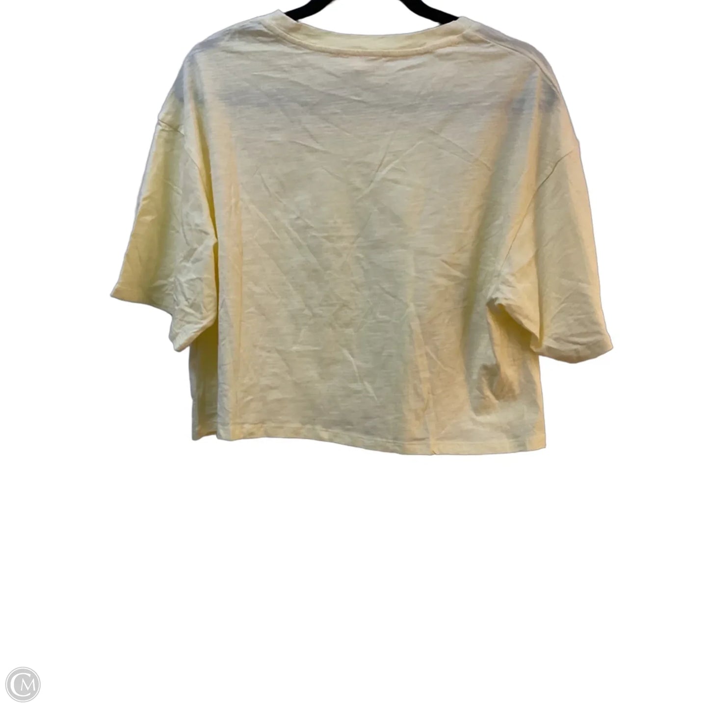 Top Short Sleeve By Peach Love Cream California In Yellow, Size: S