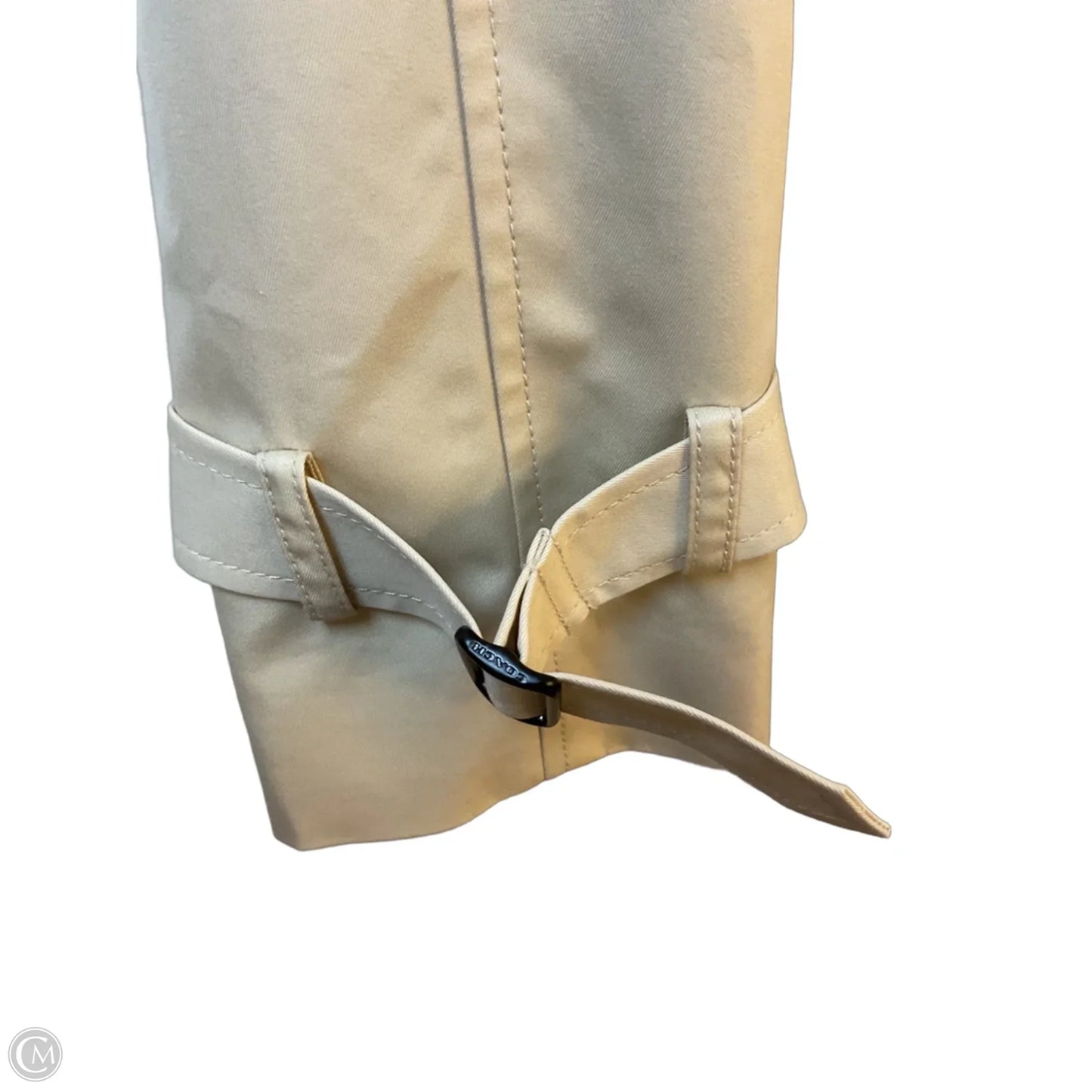 Coat Designer By Coach In Beige, Size: L