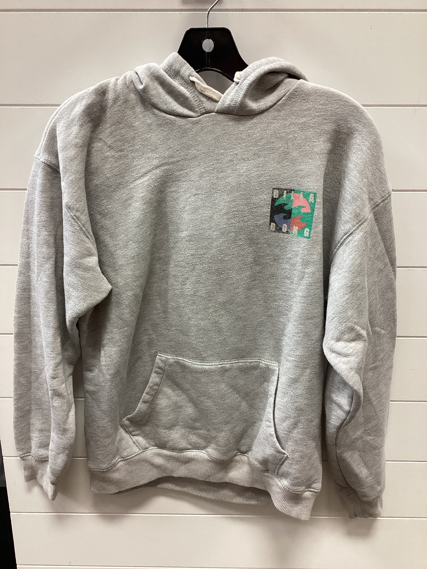 Sweatshirt Hoodie By Billabong In Grey, Size:M