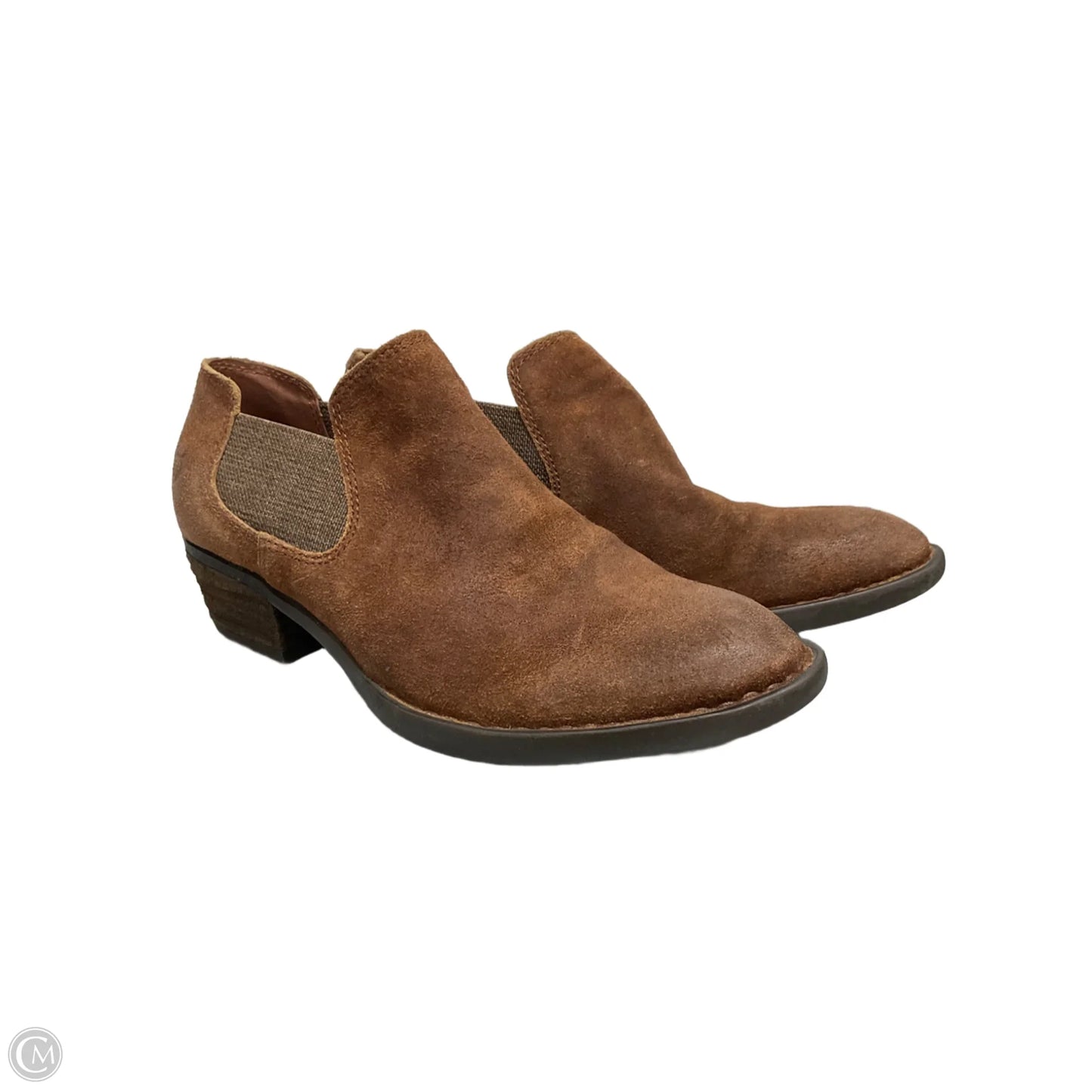Boots Ankle Flats By Born In Brown, Size: 6
