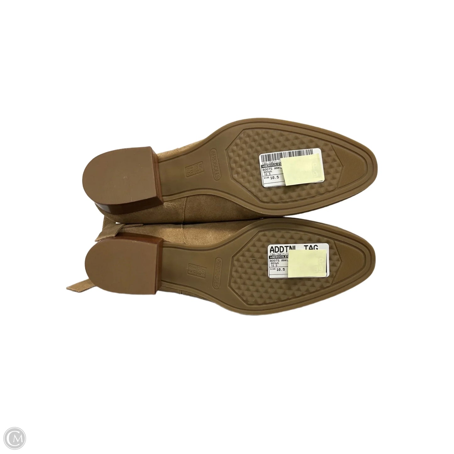 Boots Ankle Flats By Aerosoles In Brown, Size: 10.5