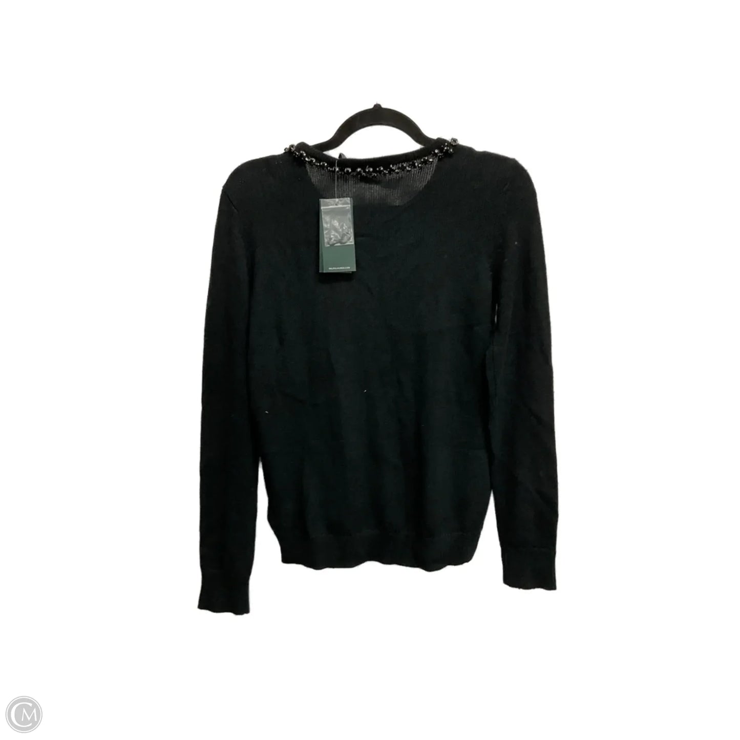 Sweater By Lauren By Ralph Lauren In Black, Size: L