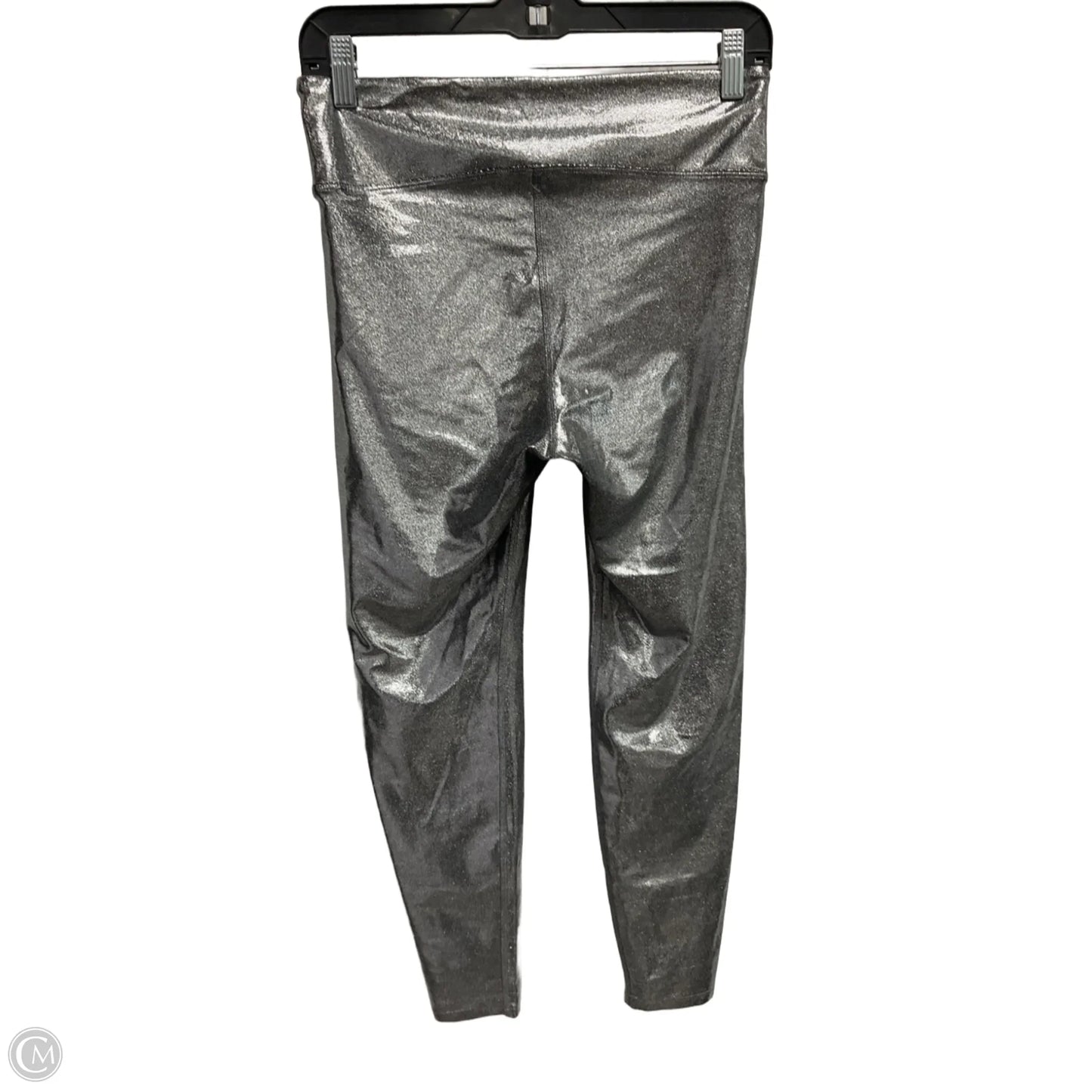 Athletic Leggings By Cmc In Silver, Size: L