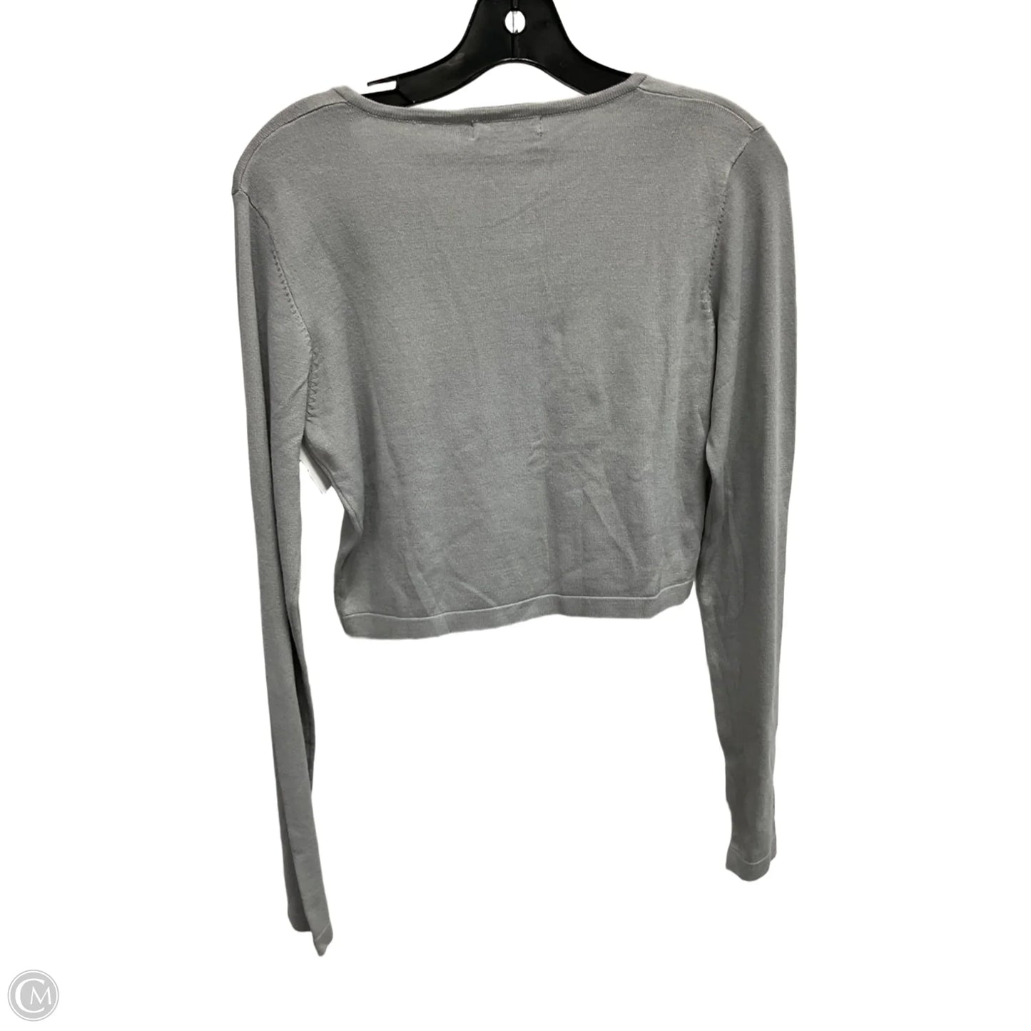 Cardigan By Clothes Mentor In Grey, Size: L