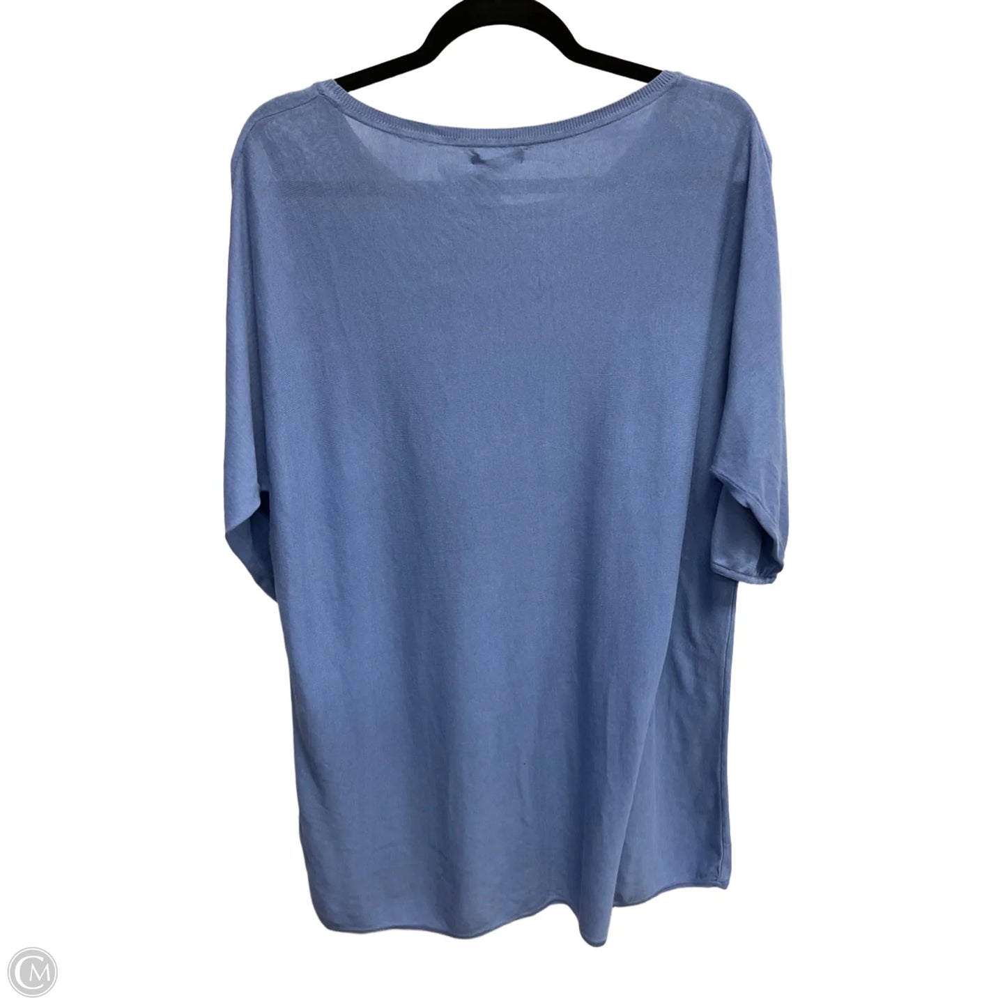 Sweater Short Sleeve By Garnet Hill In Blue, Size: M