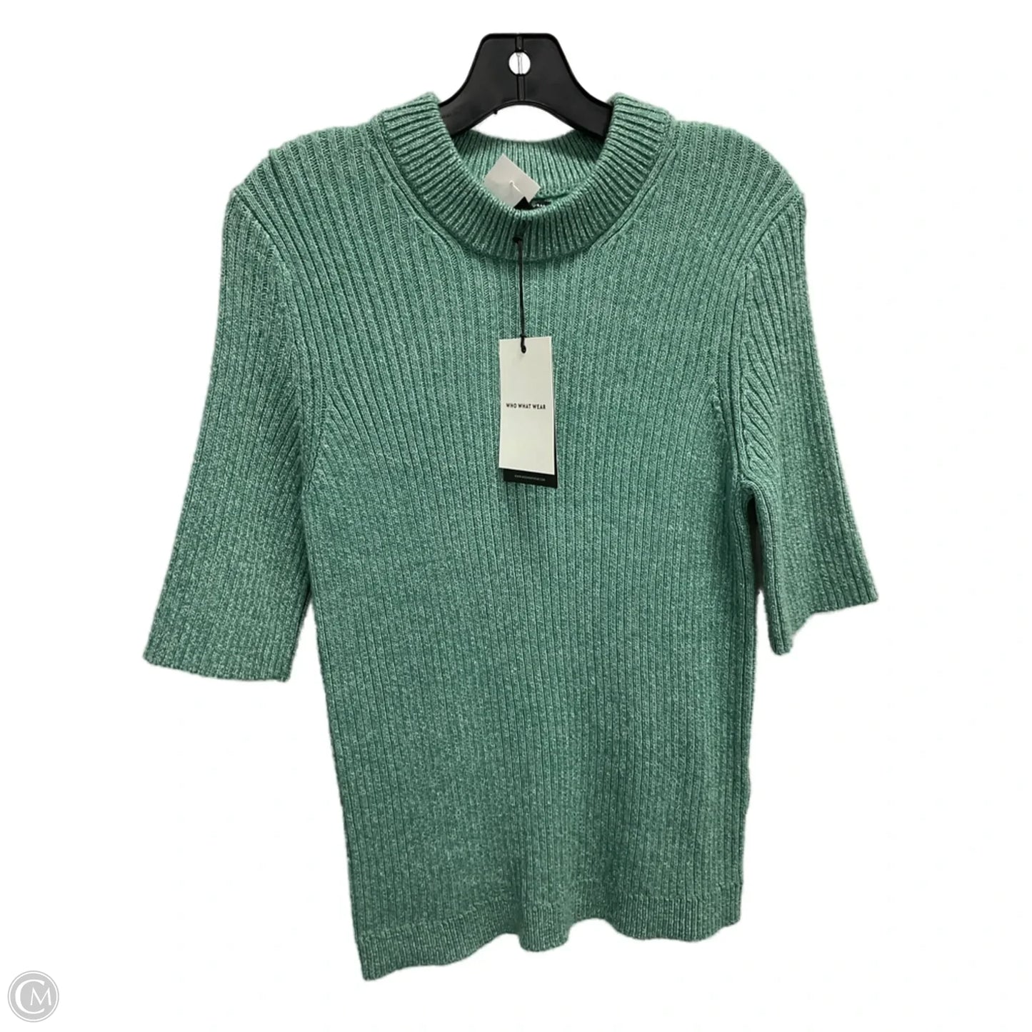 Sweater Short Sleeve By Who What Wear In Green, Size: Xxl
