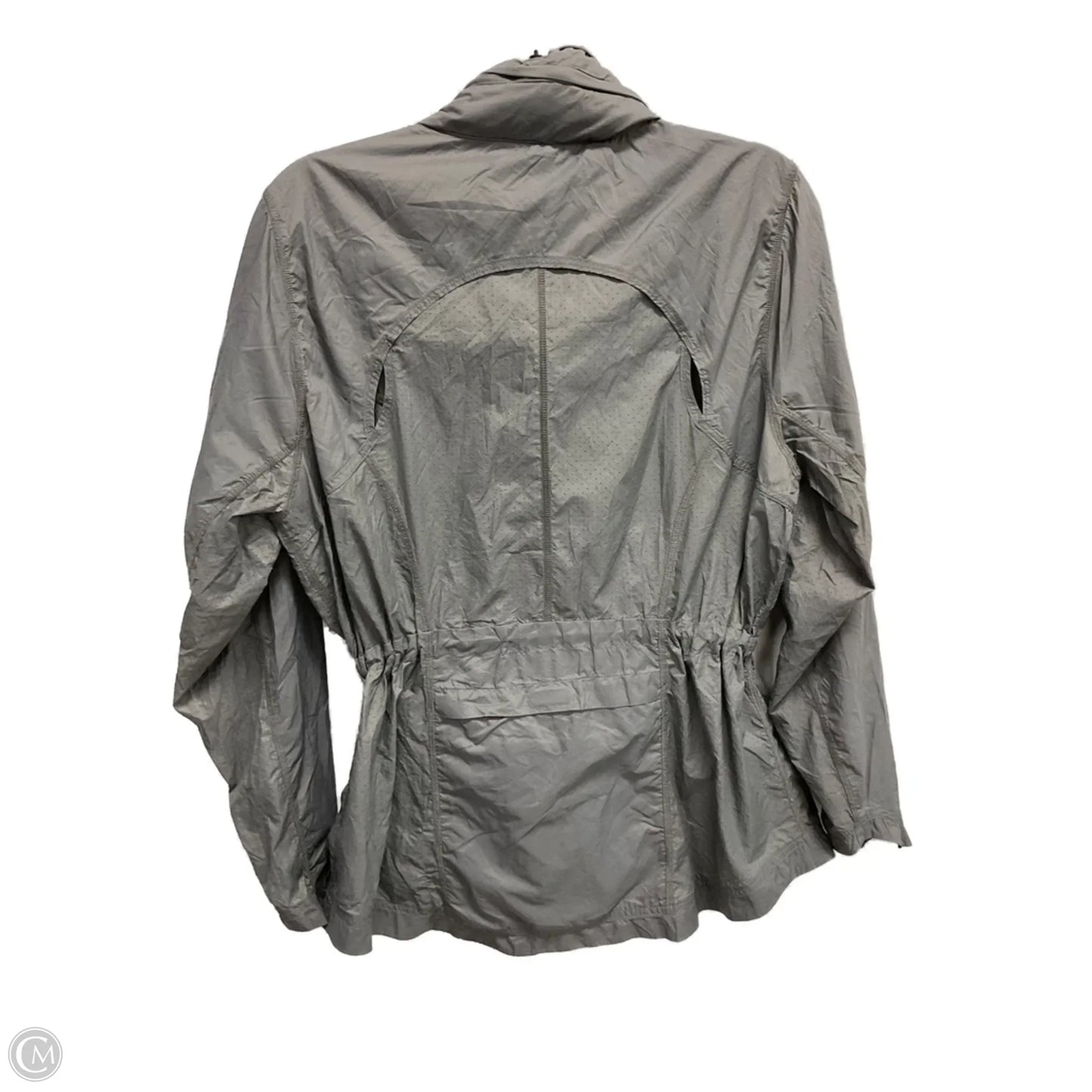 Athletic Jacket By Athleta In Grey, Size: L