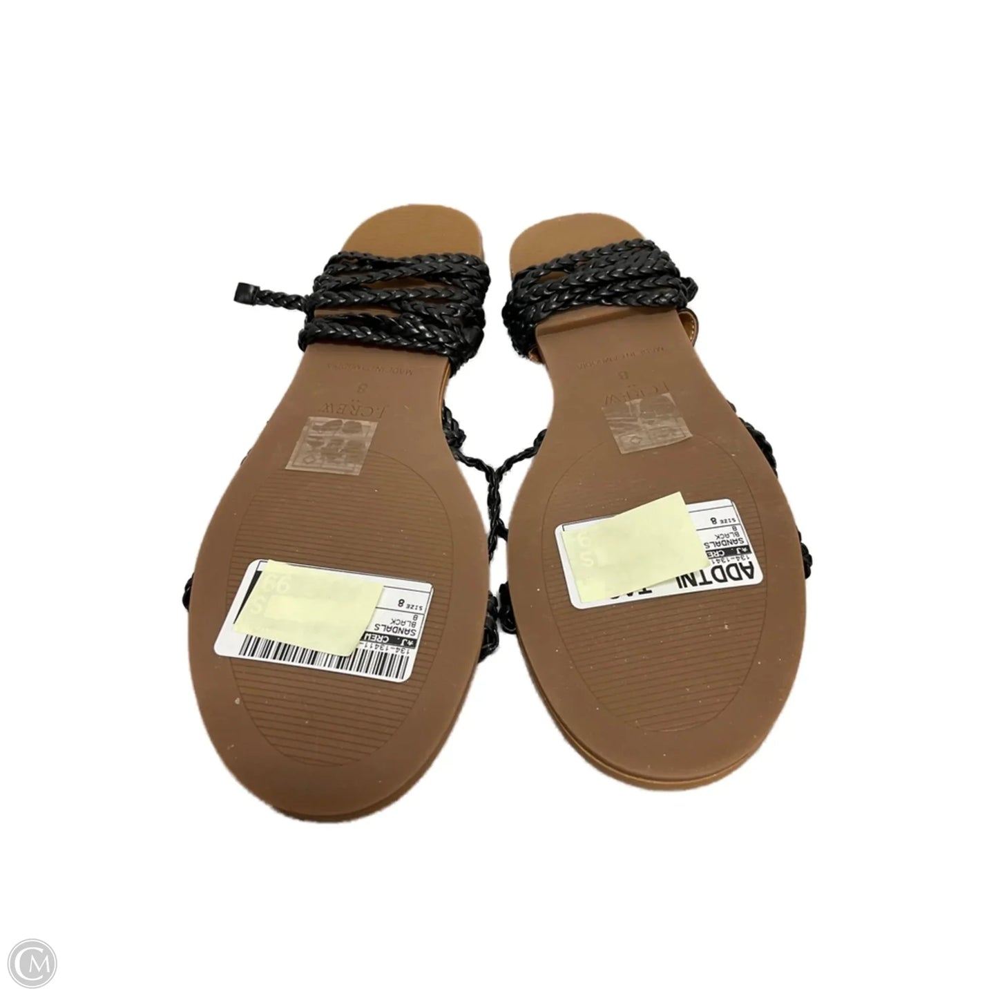 Sandals Flats By J. Crew In Black, Size: 8