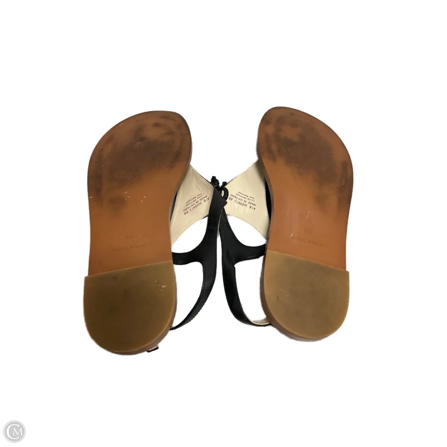 Sandals Flats By Cole-haan In Black, Size: 8