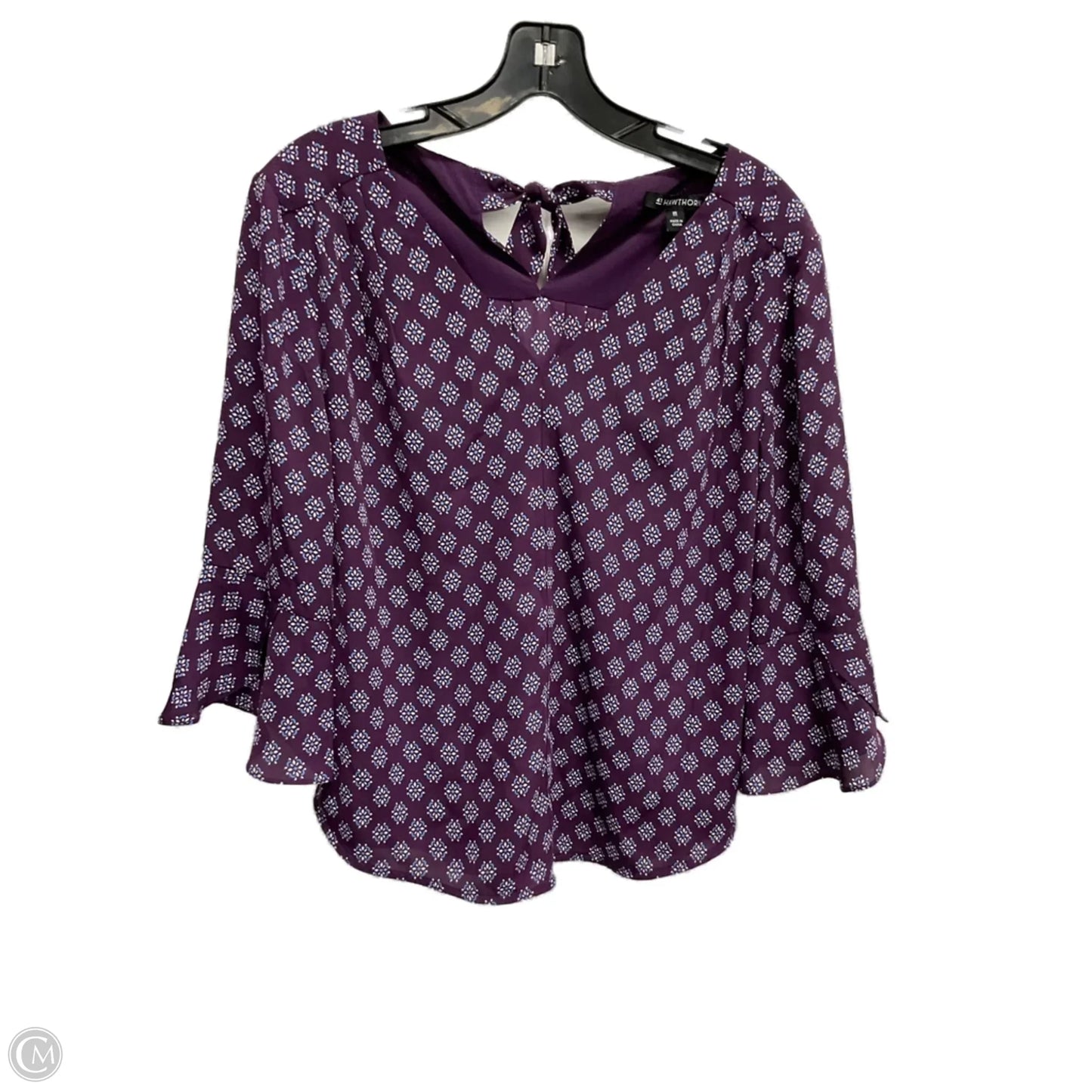 Top 3/4 Sleeve By 41 Hawthorn In Purple, Size: Xs