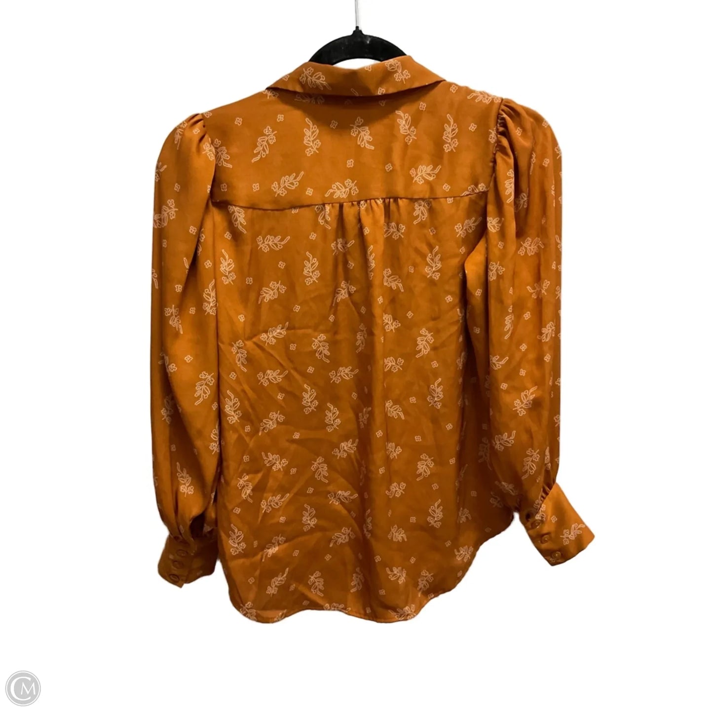Blouse Long Sleeve By Ann Taylor In Orange, Size: Xxsp
