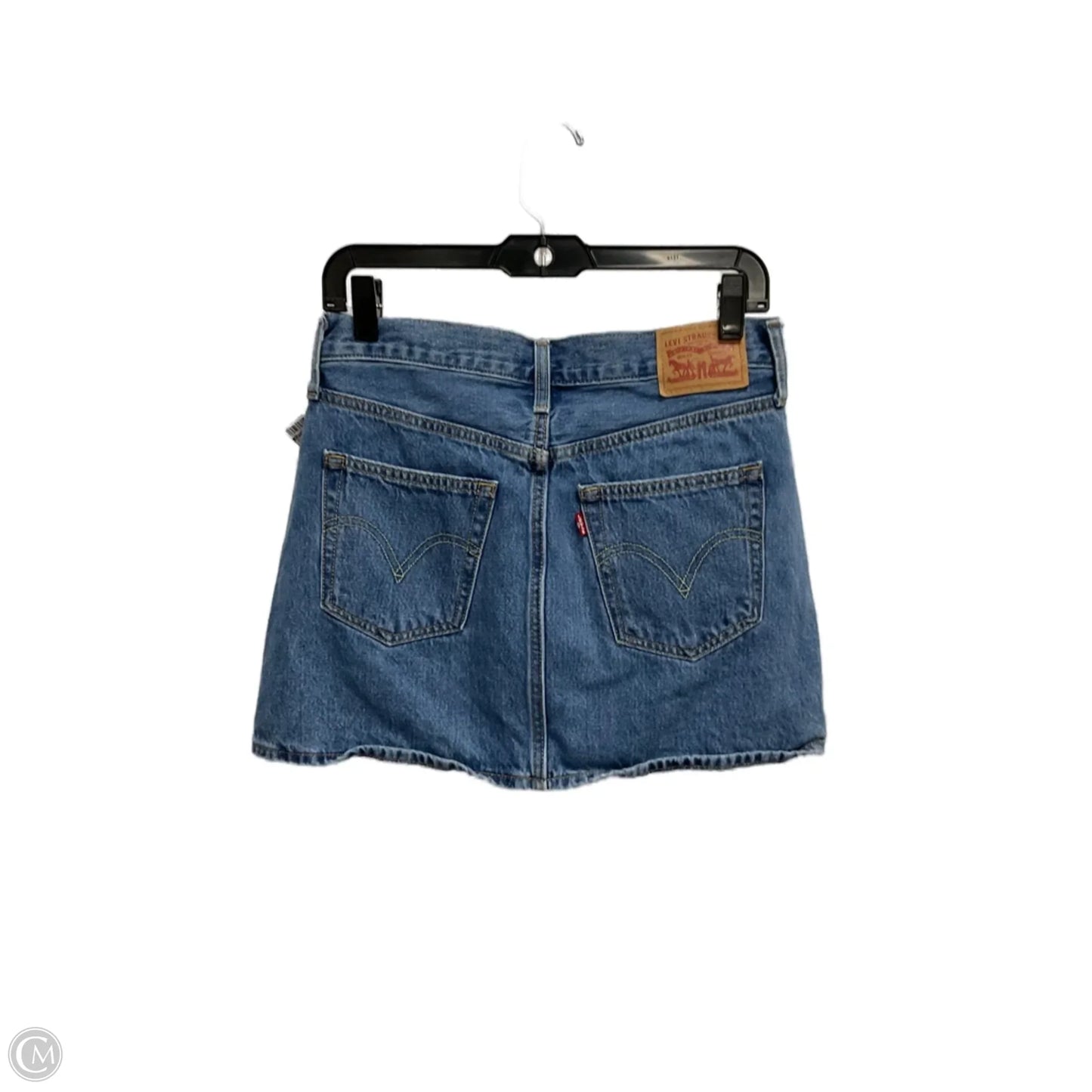 Skirt Mini & Short By Levis In Blue Denim, Size: 6