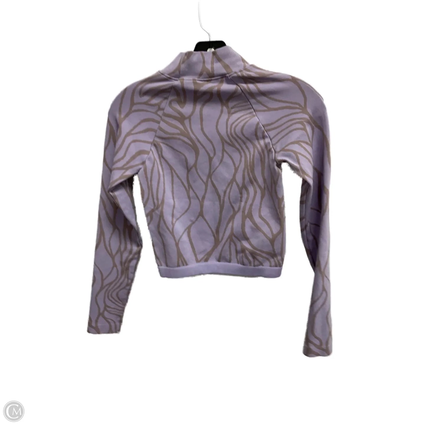 Athletic Top Long Sleeve Collar By Fabletics In Purple, Size: S