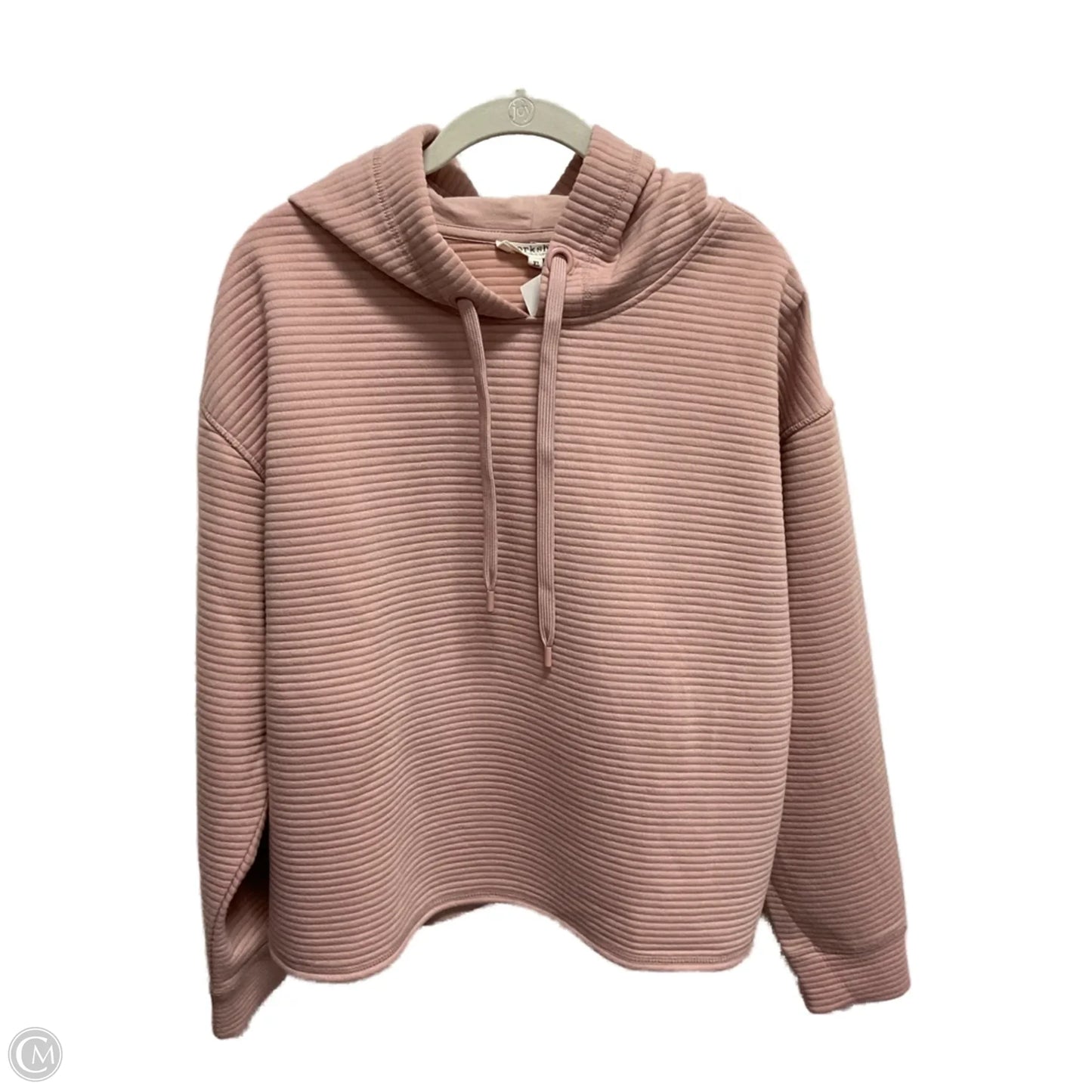 Athletic Sweatshirt Hoodie By Workshop In Pink, Size: Xl