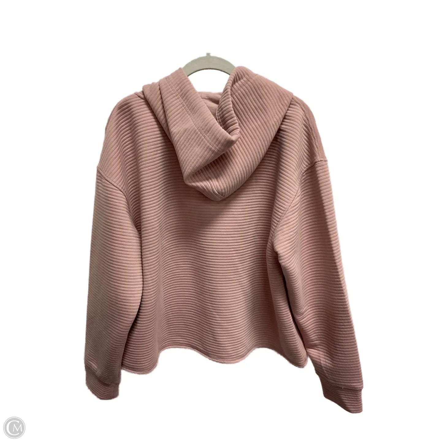 Athletic Sweatshirt Hoodie By Workshop In Pink, Size: Xl