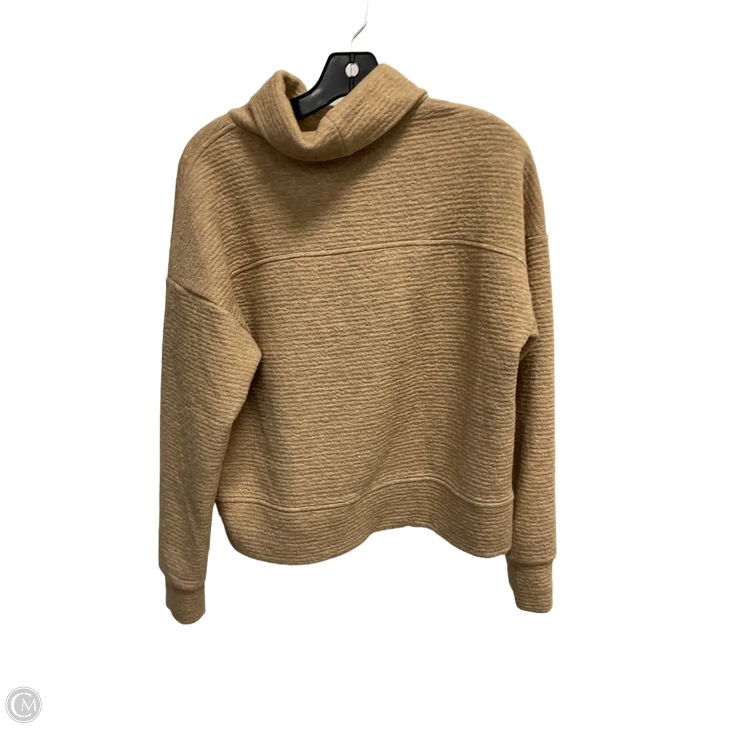 Athletic Sweatshirt Collar By Calia In Tan, Size: M