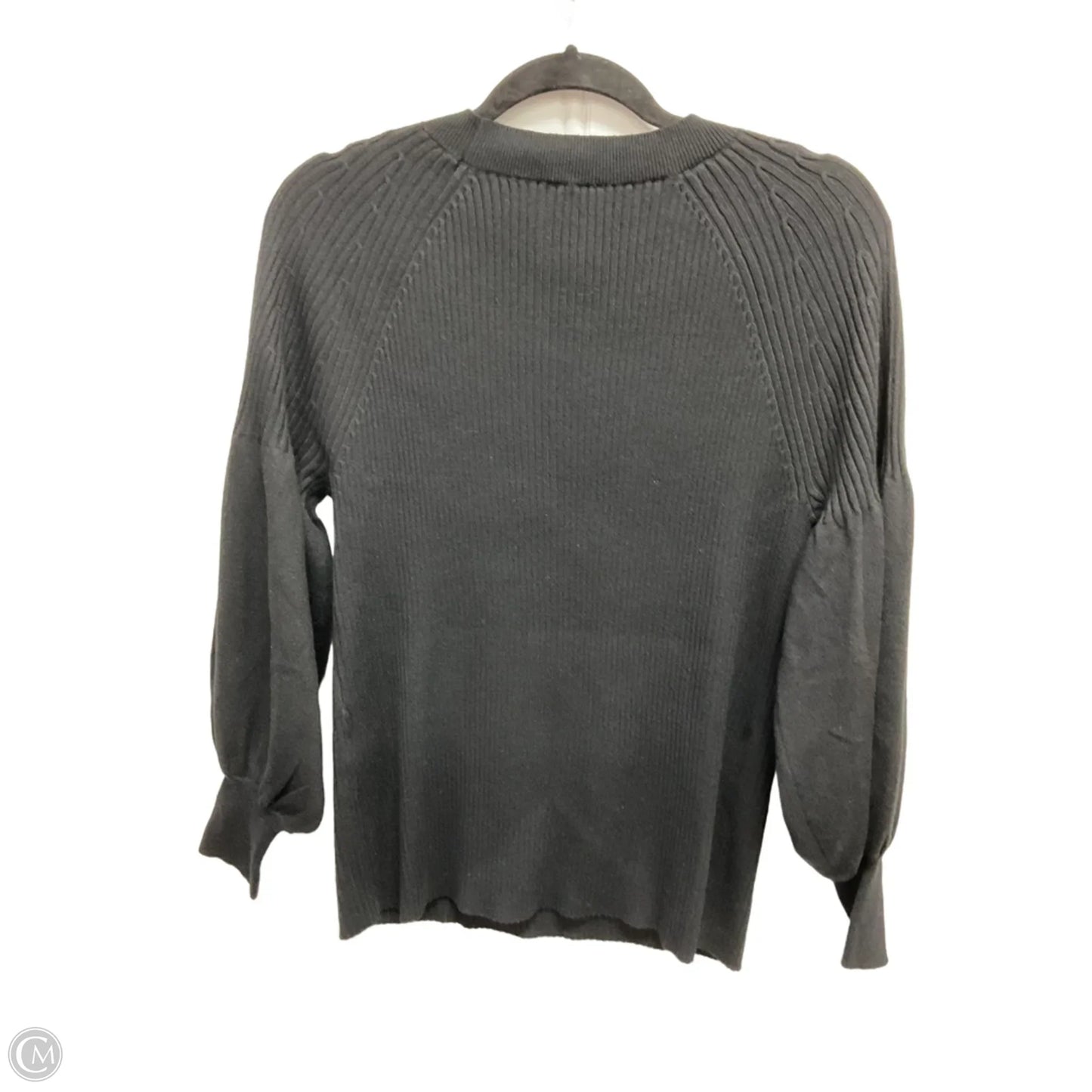 Top 3/4 Sleeve By Chicos In Black, Size: L