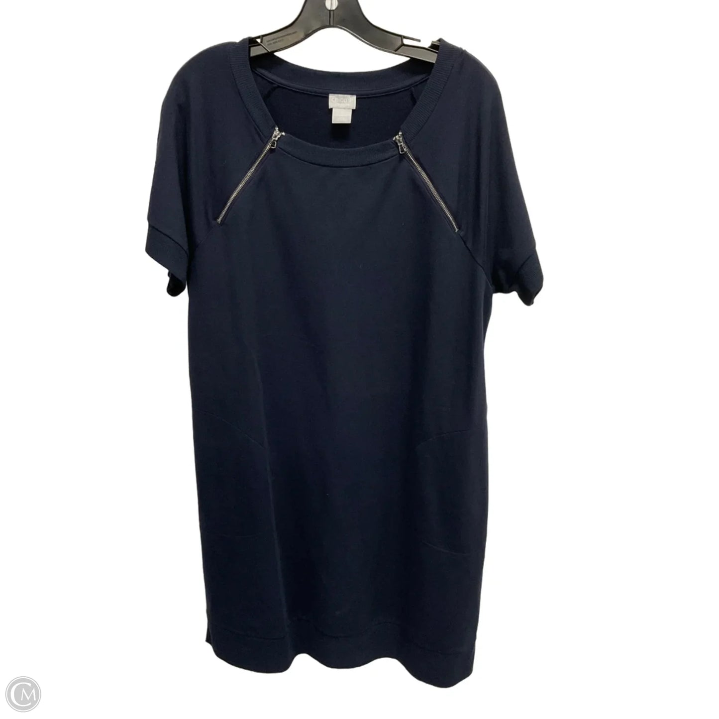 Dress Casual Midi By Chicos In Navy, Size: L