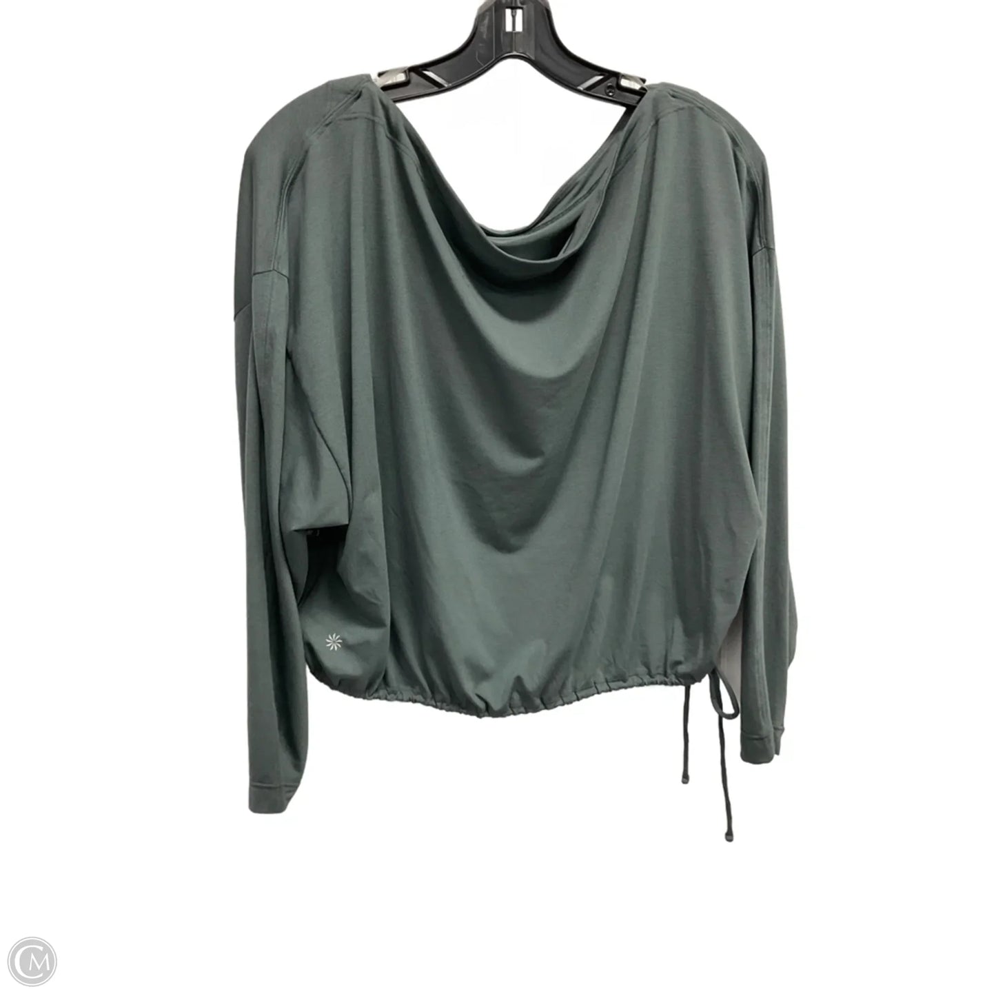 Athletic Top Long Sleeve Crewneck By Athleta In Grey, Size: M