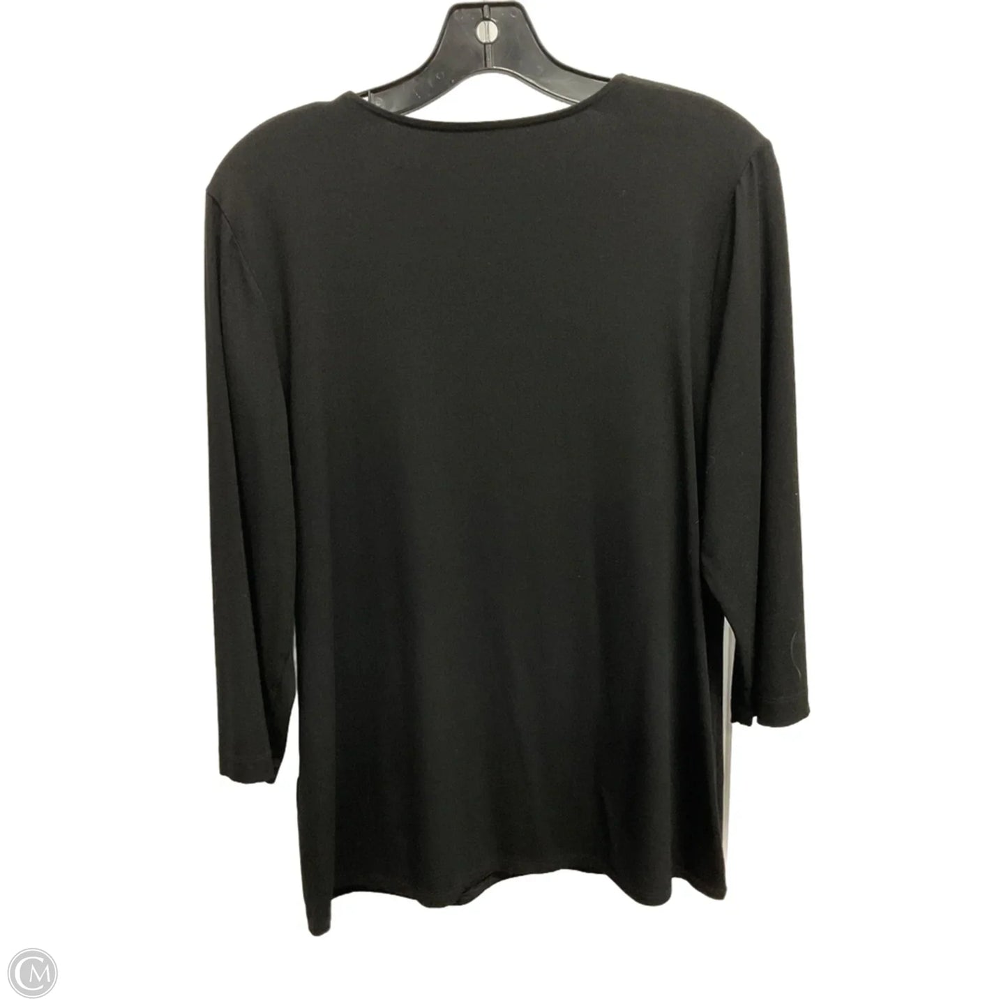 Top Long Sleeve Basic By Chicos In Black, Size: L