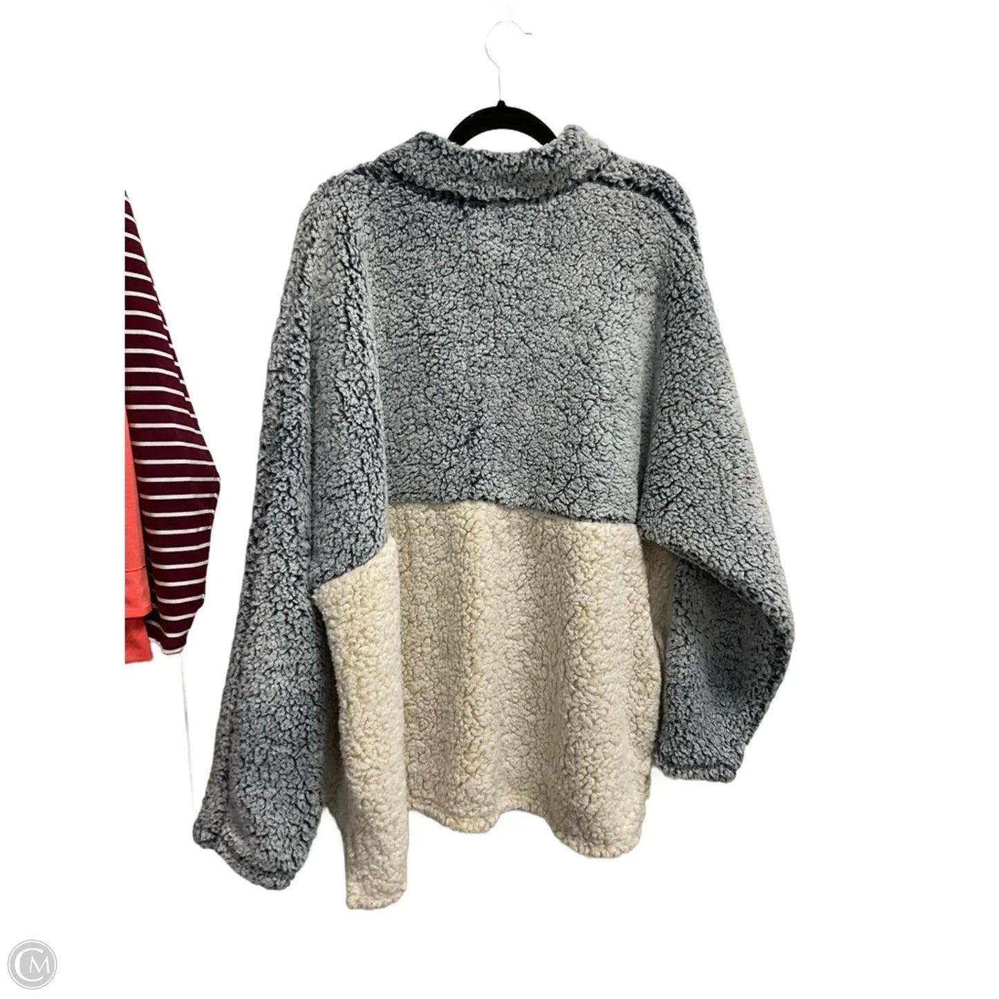 Athletic Fleece By Time And Tru In Blue & White, Size: 3x