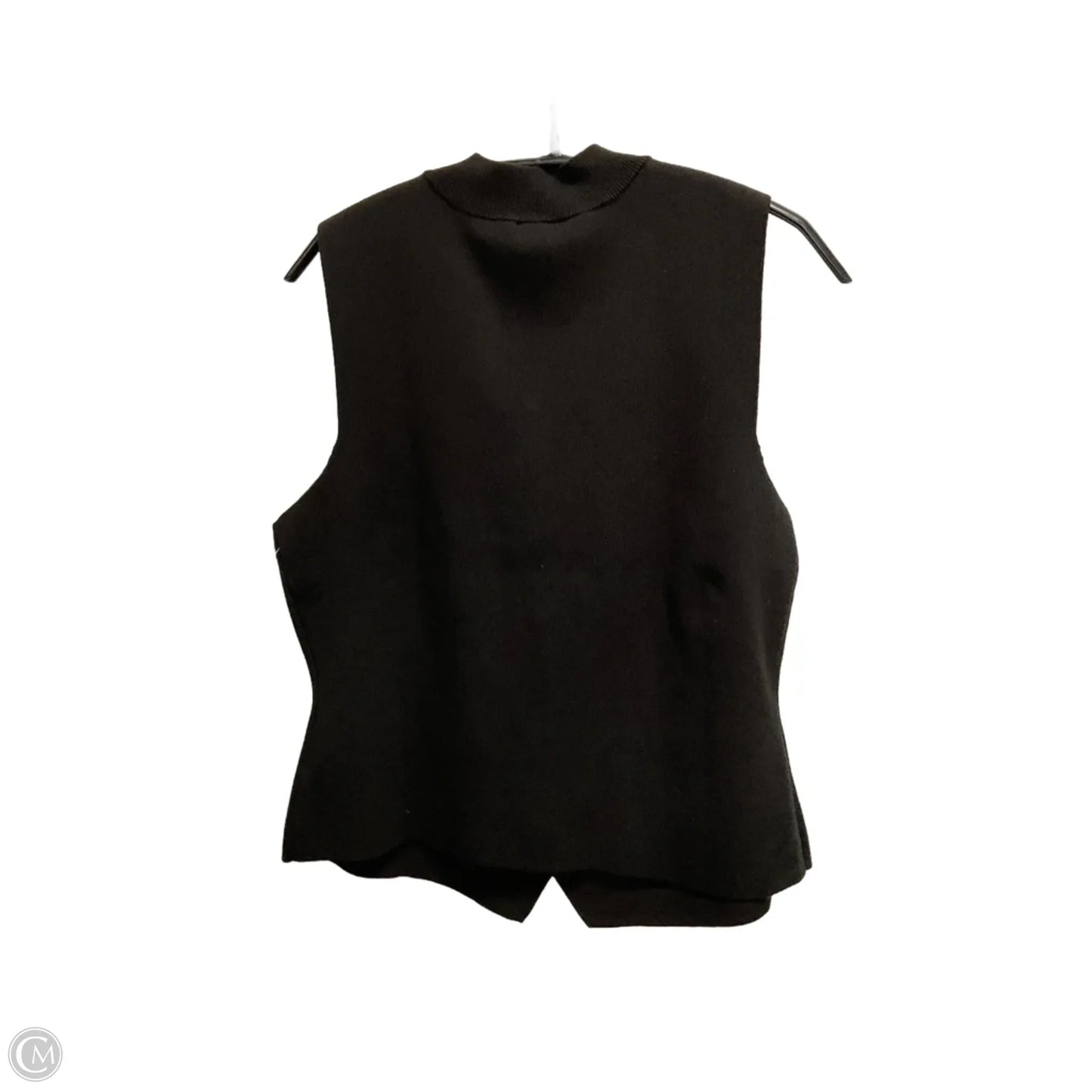 Vest Sweater By Scoop In Black, Size: L