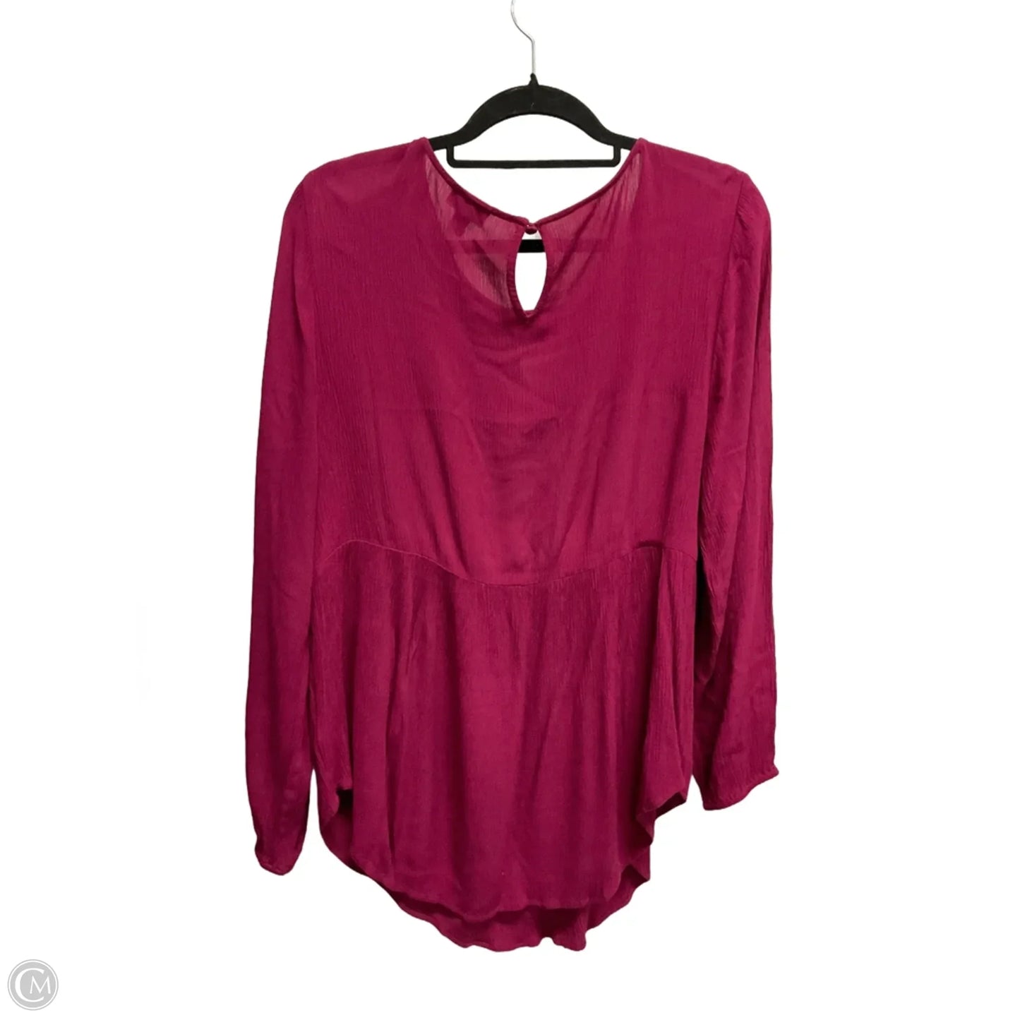 Blouse Long Sleeve By Torrid In Pink, Size: L
